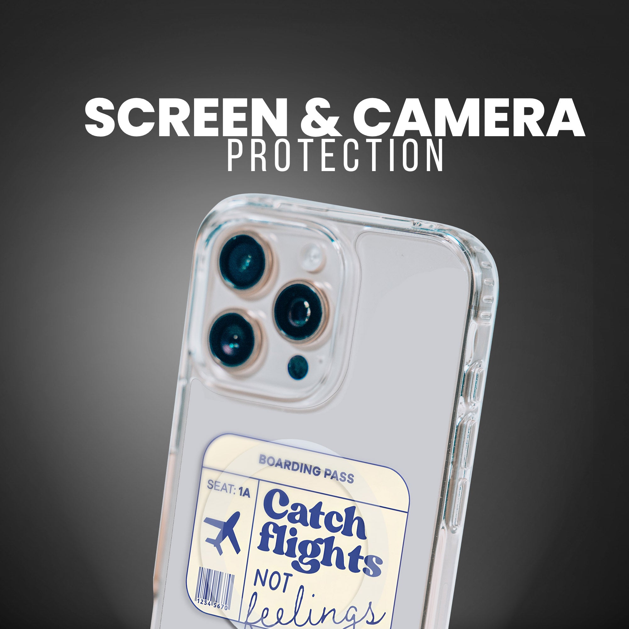 CATCH FLIGHTS NOT FEELINGS [CLR+] IPHONE CASE