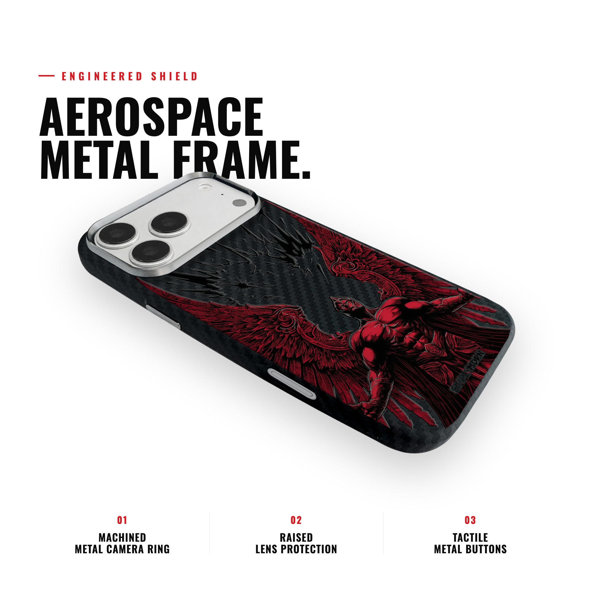 CRIMSON ASCEND Carbon [S2] iPhone case image 3