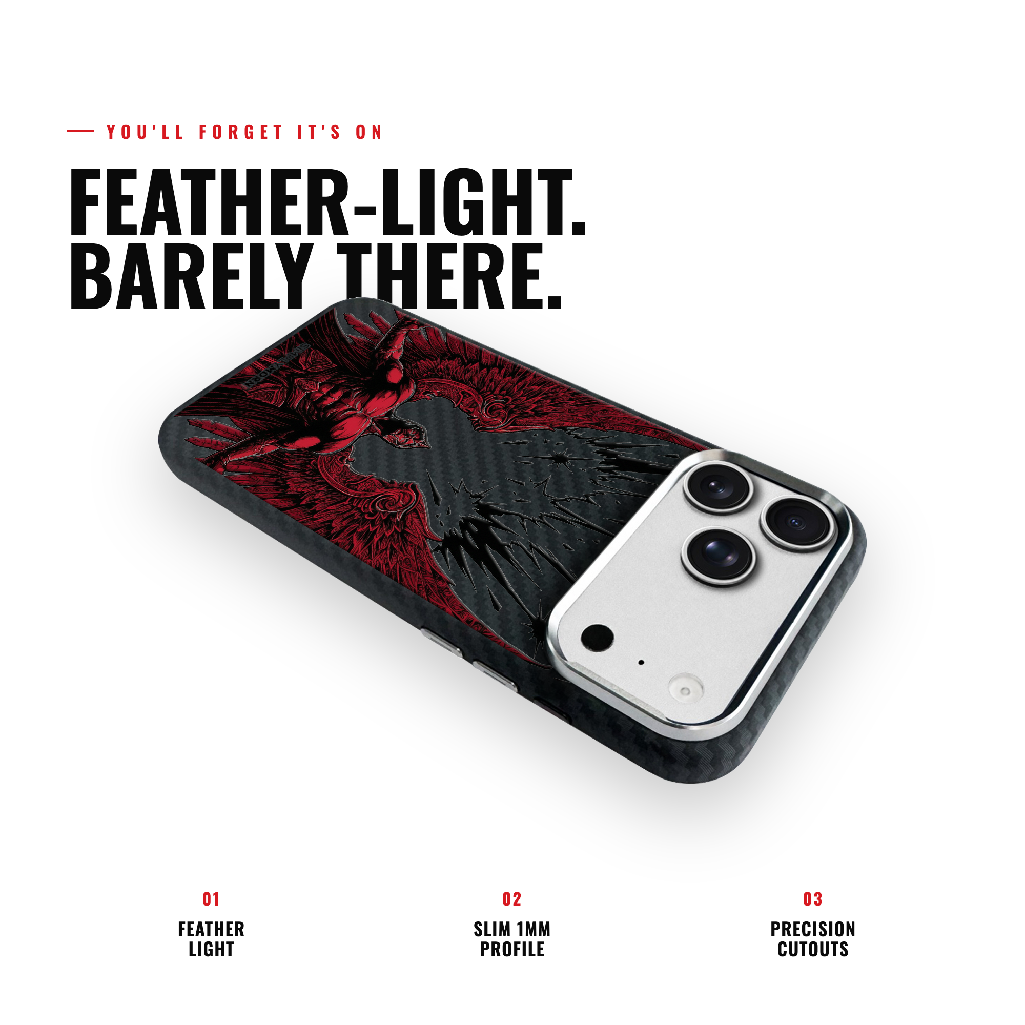 CRIMSON ASCEND Carbon [S2] iPhone case image 6