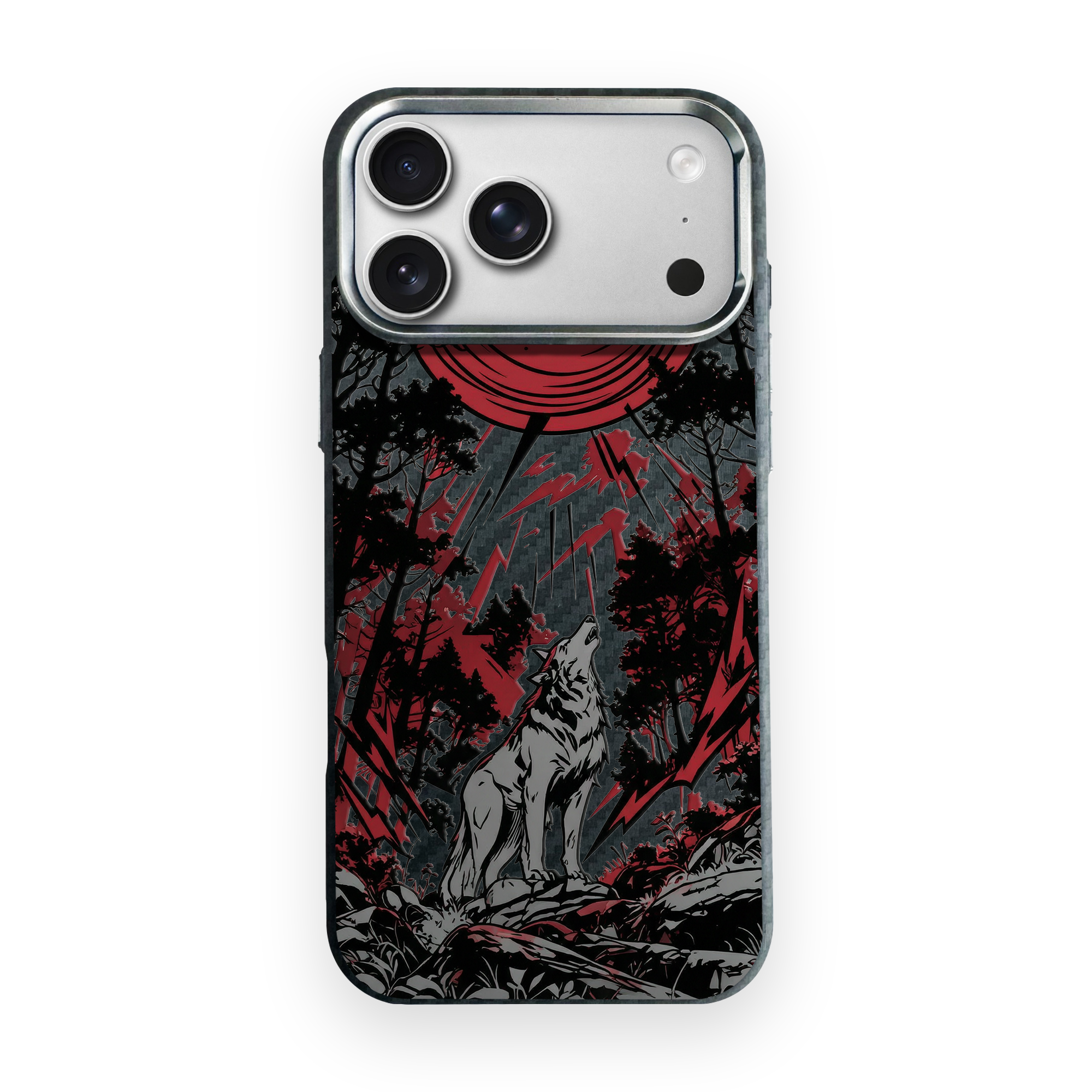 CRIMSON HOWL Carbon [S2] iPhone case image 1