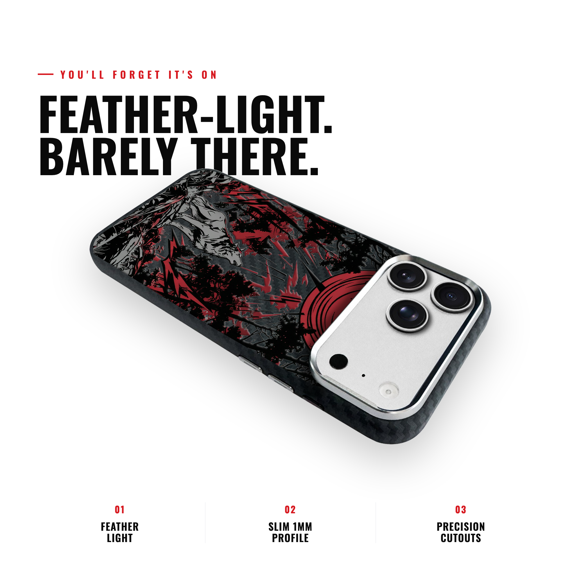 CRIMSON HOWL Carbon [S2] iPhone case image 6