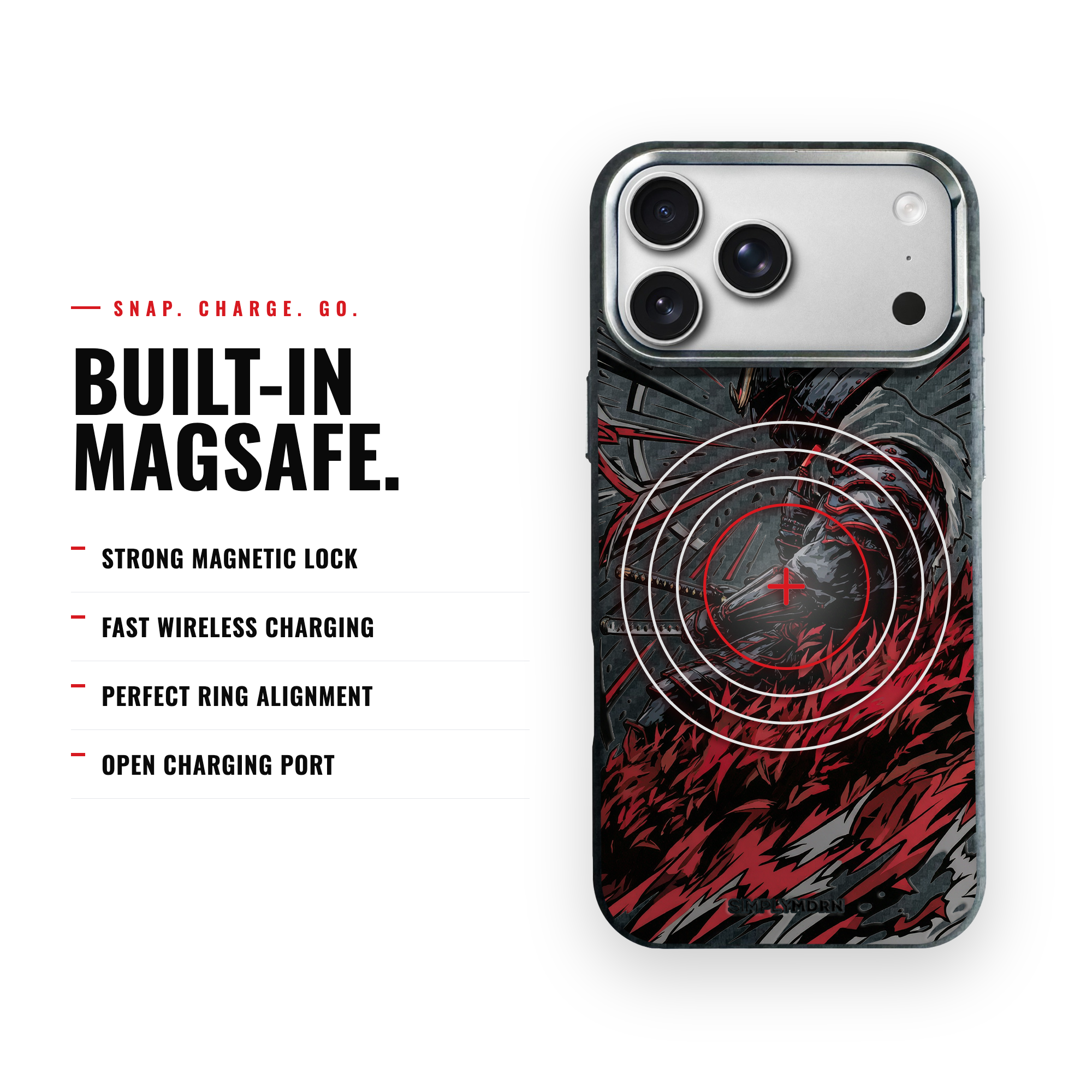CRIMSON SAMURAI Carbon [S2] iPhone case image 4