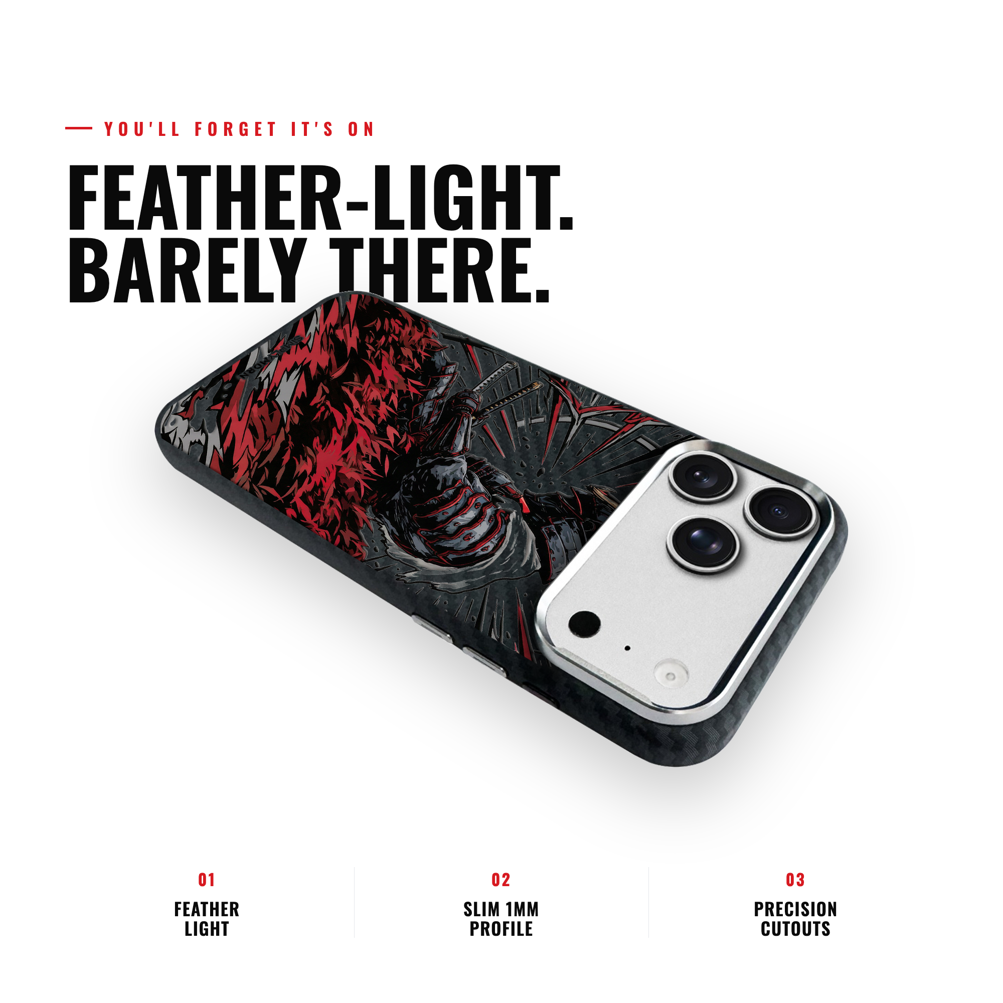 CRIMSON SAMURAI Carbon [S2] iPhone case image 6