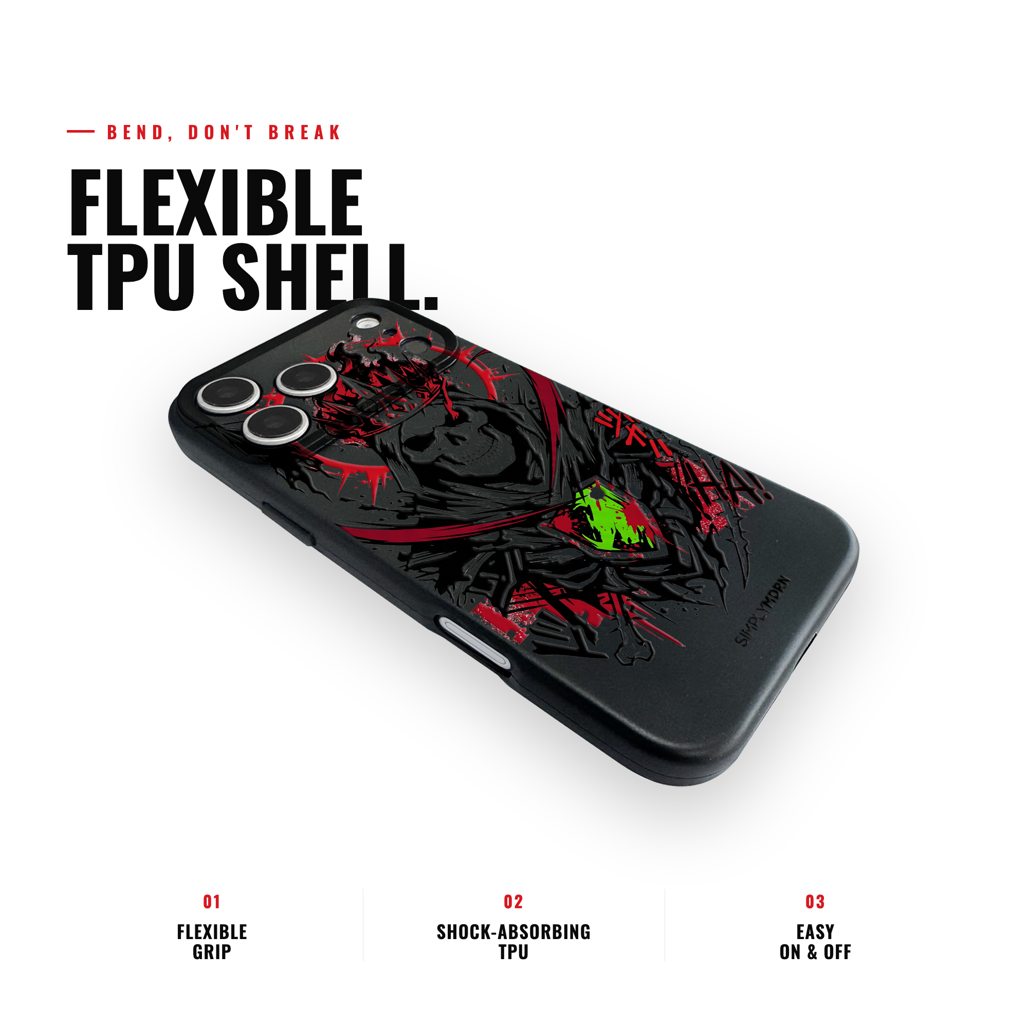 CROWNED GRIM Slim [S2] iPhone case image 3