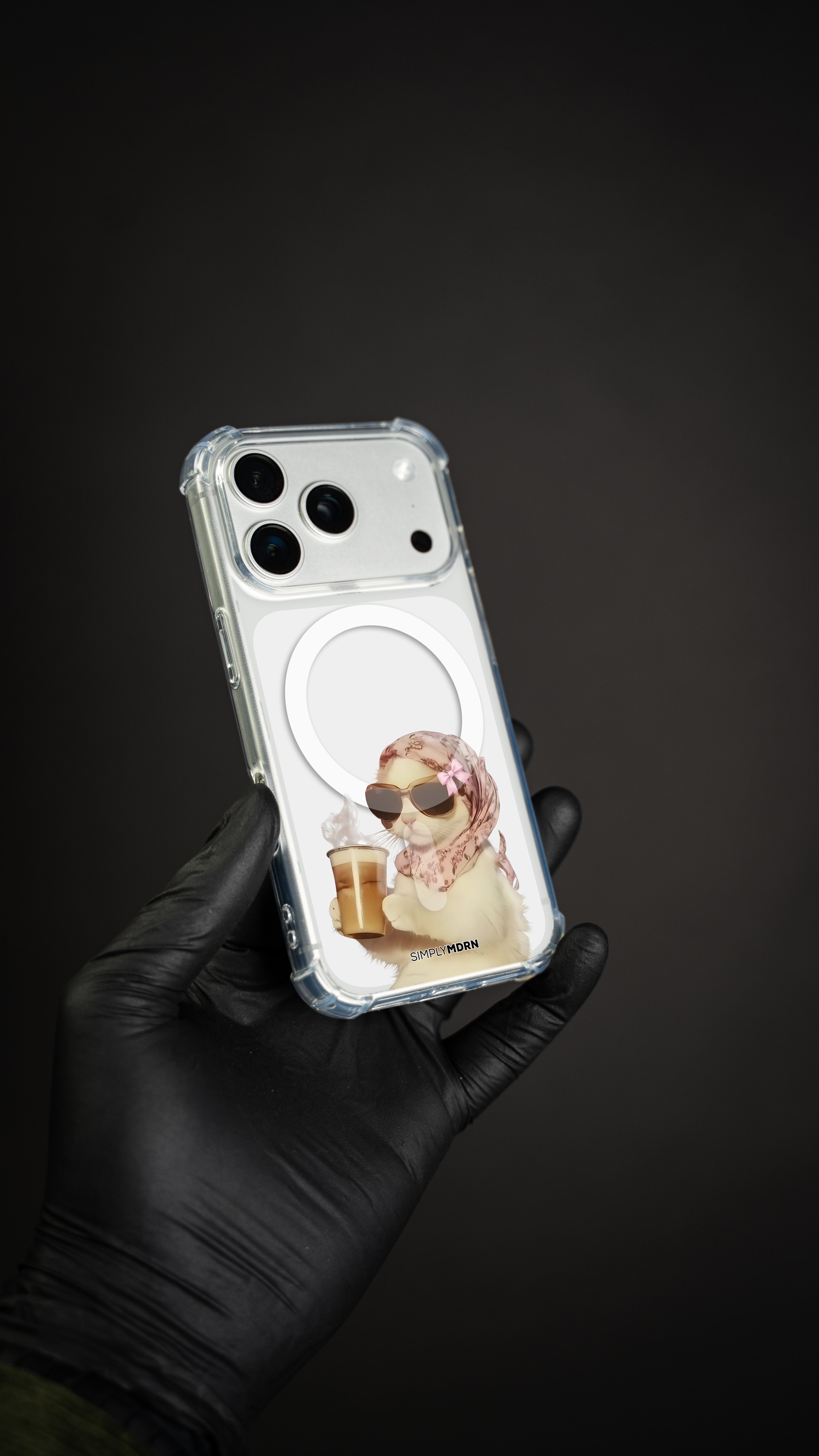 CAFFEINE KITTY [CLEAR MAGSAFE]