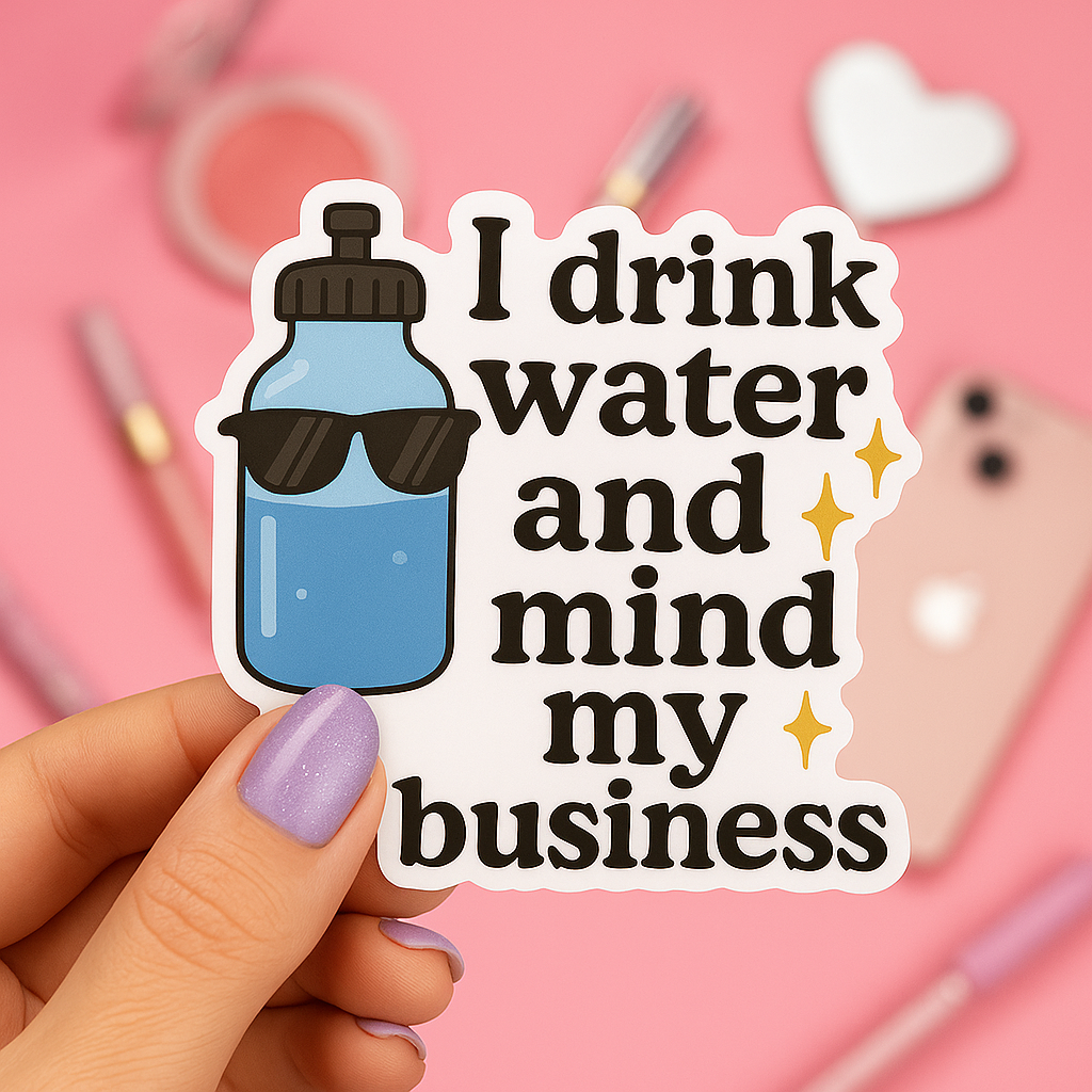 I DRINK WATER AND MIND MY BUSINESS