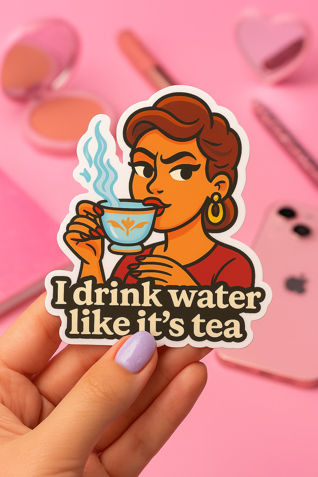 I DRINK WATER LIKE ITS TEA