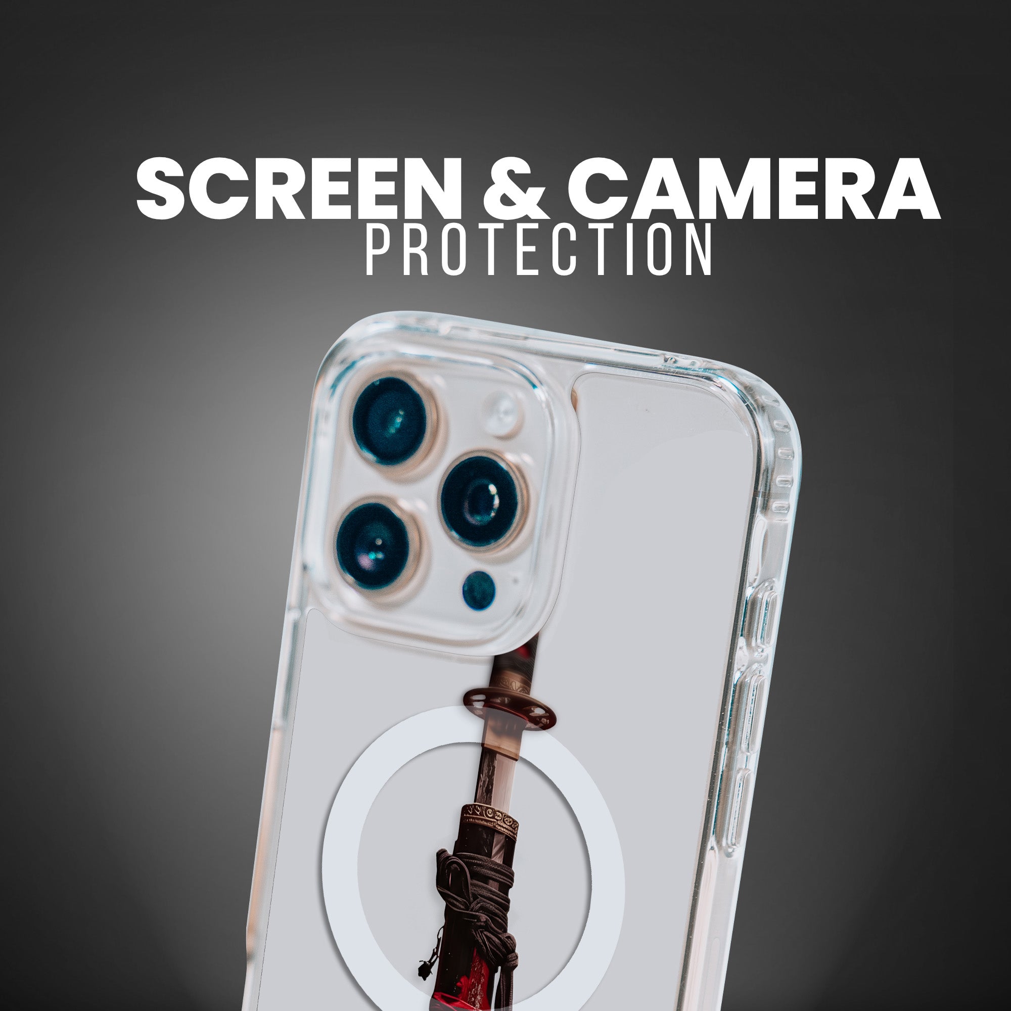 CRIMSON KATANA [CLEAR MAGSAFE]