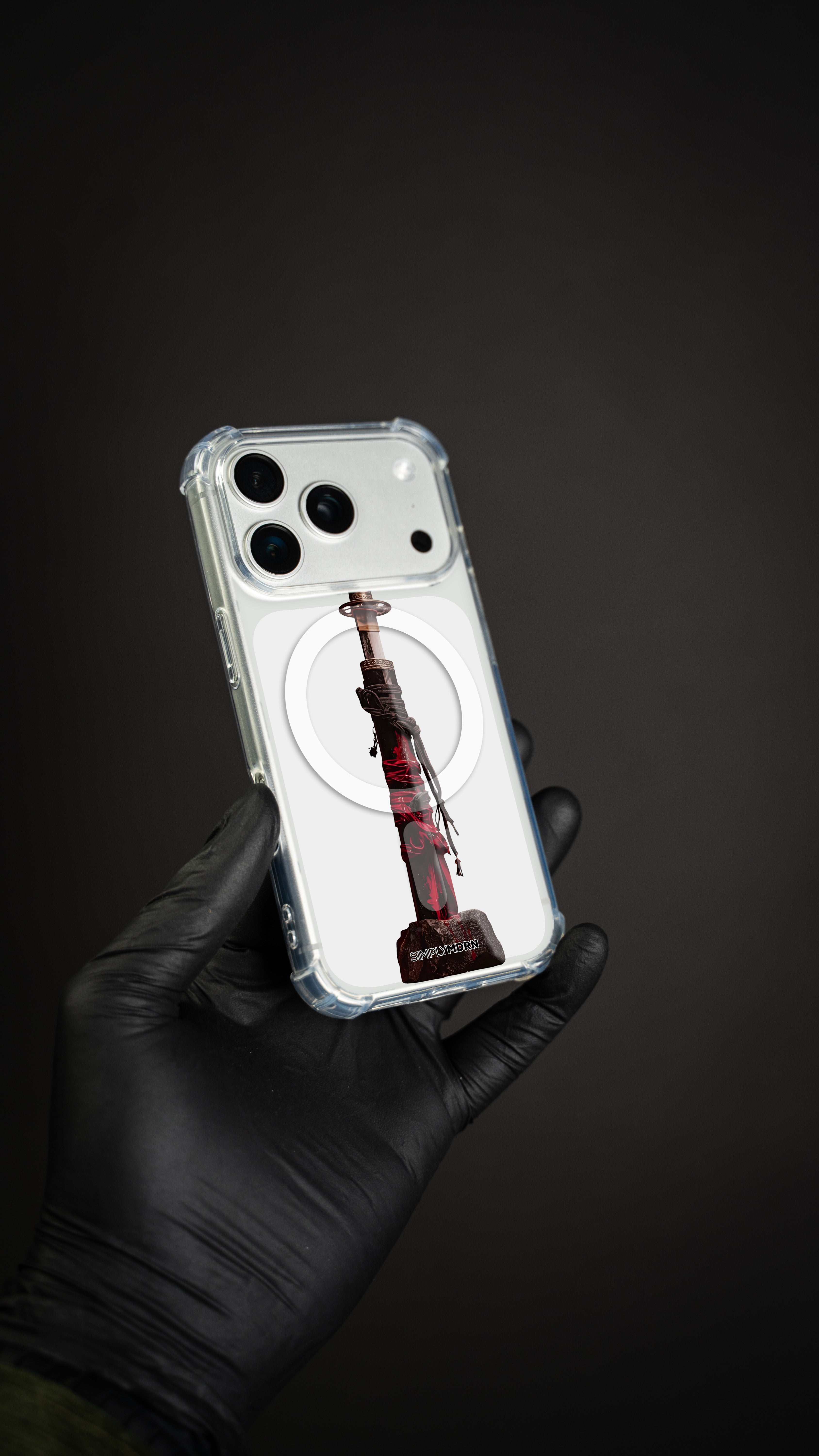 CRIMSON KATANA [CLEAR MAGSAFE]