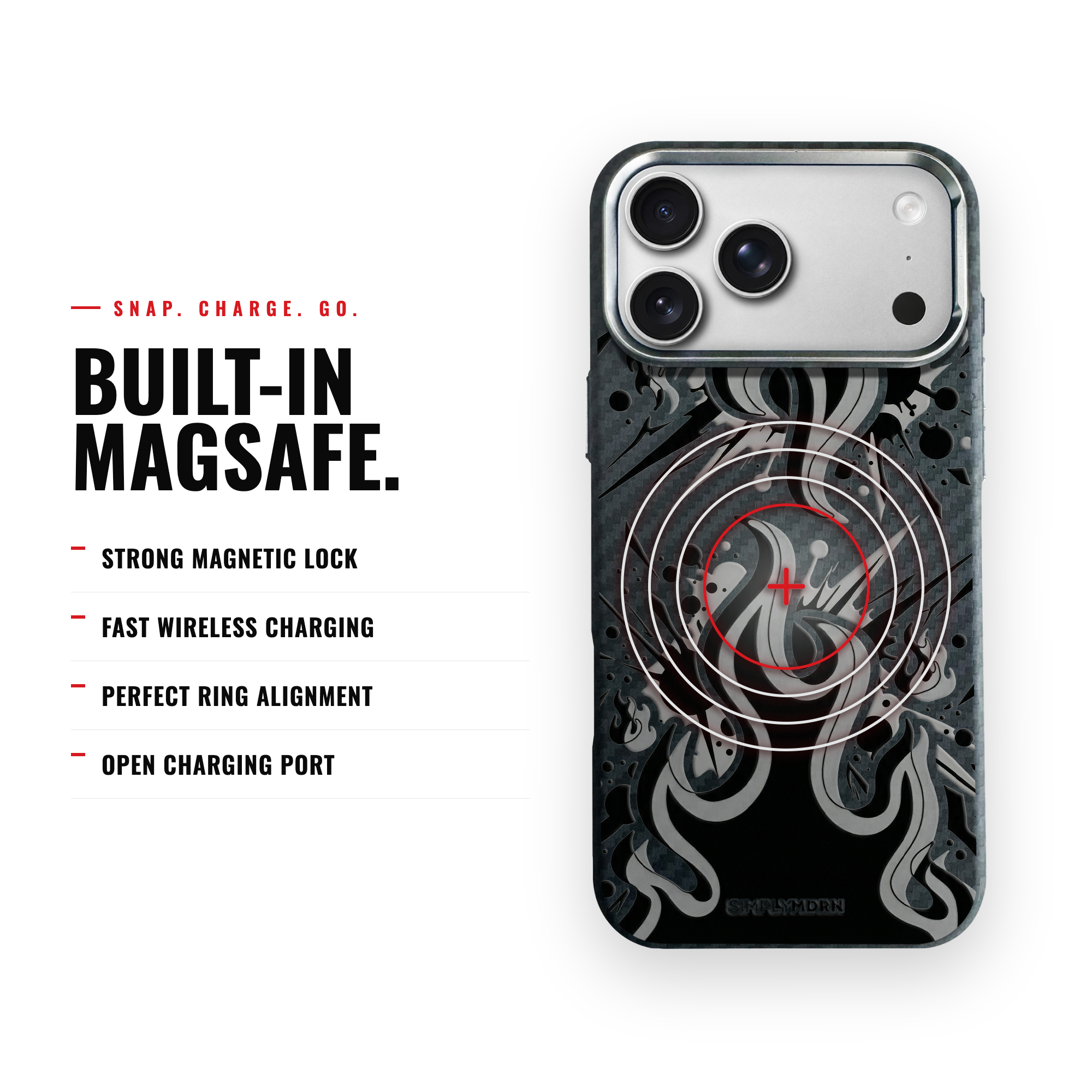 FLAME TRACE Carbon [S2] iPhone case image 4