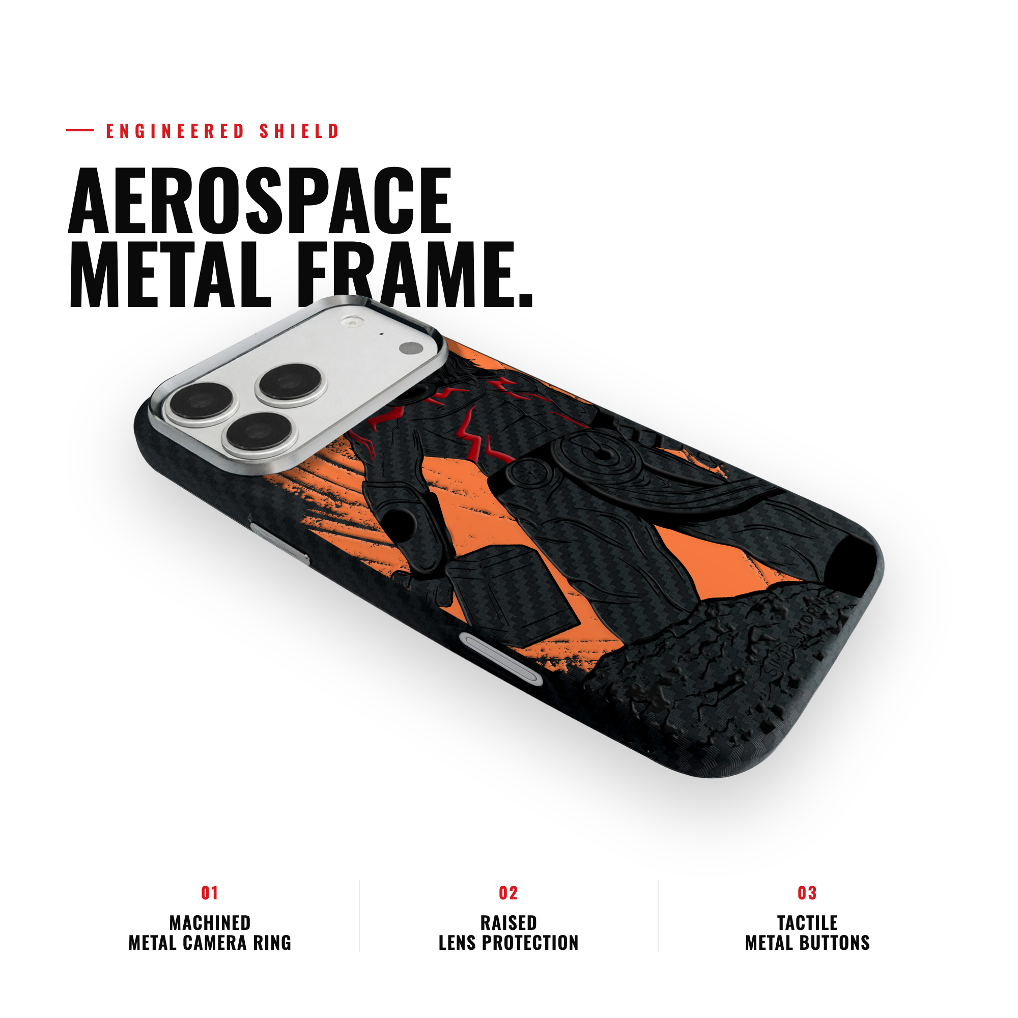 GOD OF THUNDER Carbon [S2] iPhone case image 3