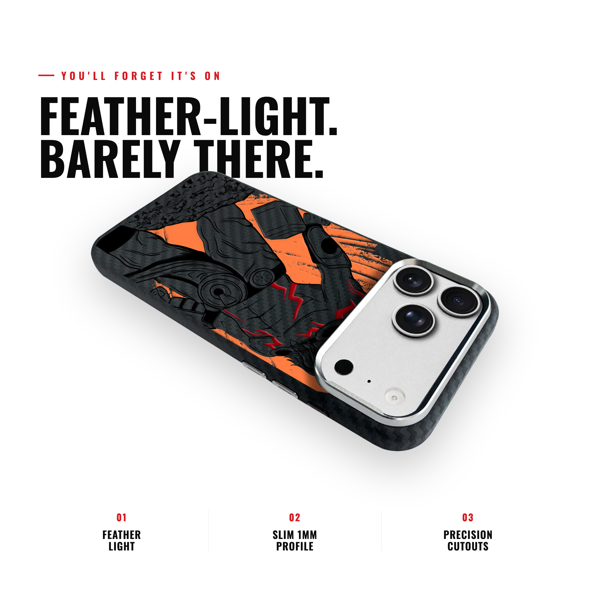 GOD OF THUNDER Carbon [S2] iPhone case image 6