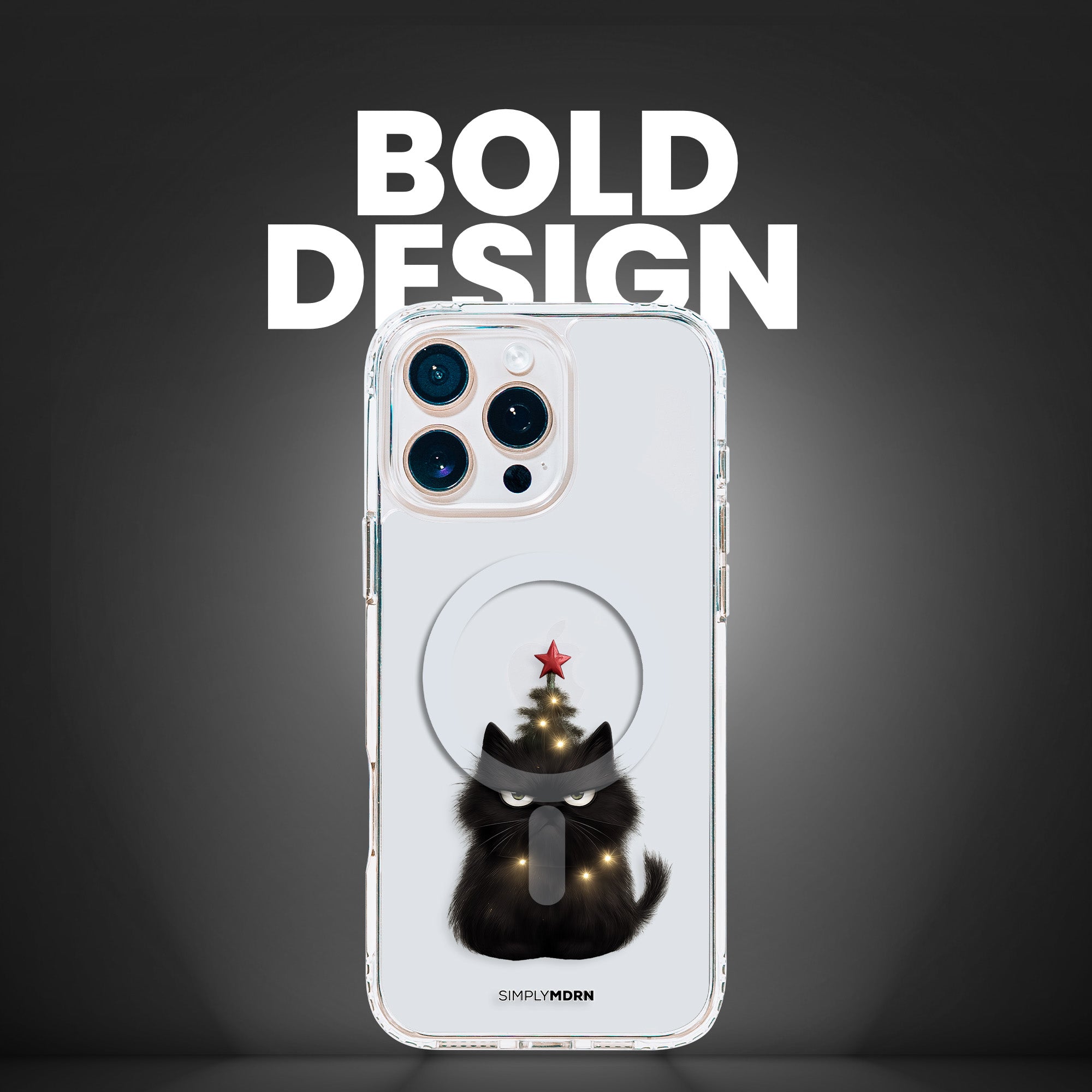 GRUMPY CHRISTMAS CAT [CLEAR MAGSAFE]