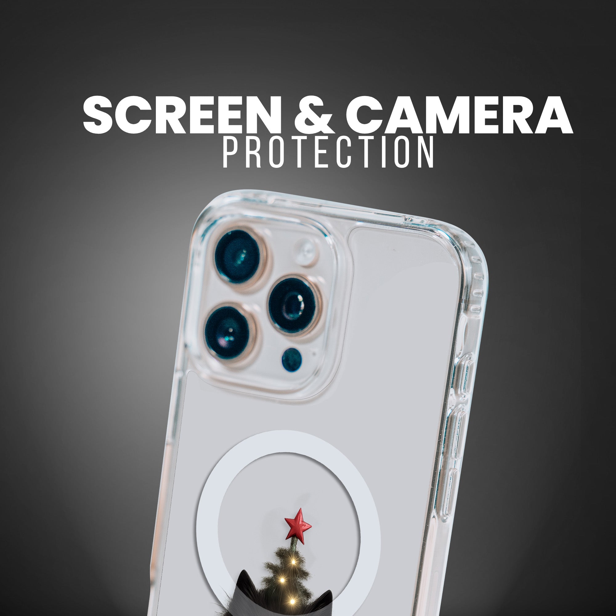 GRUMPY CHRISTMAS CAT [CLEAR MAGSAFE]