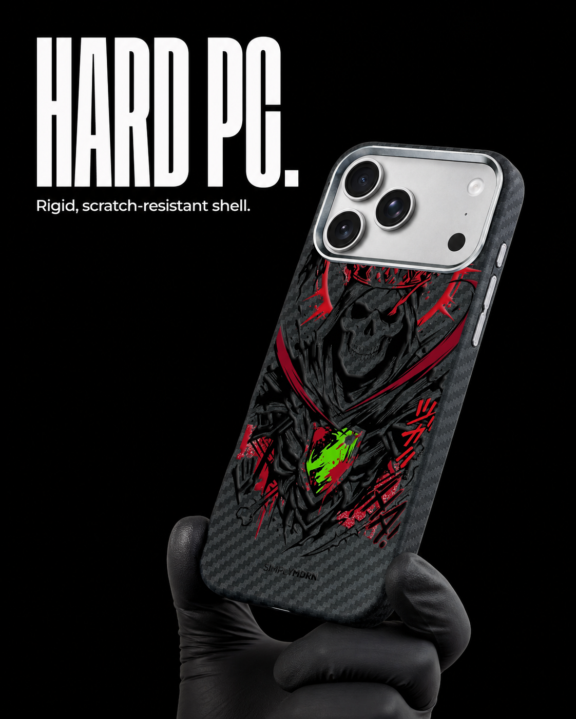 CROWNED GRIM Carbon Series (S1) phone case feature image 3