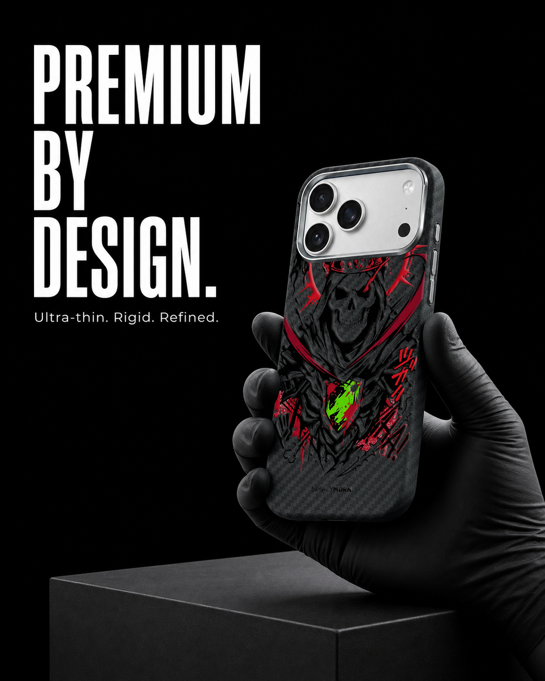 CROWNED GRIM Carbon Series (S1) phone case feature image 7