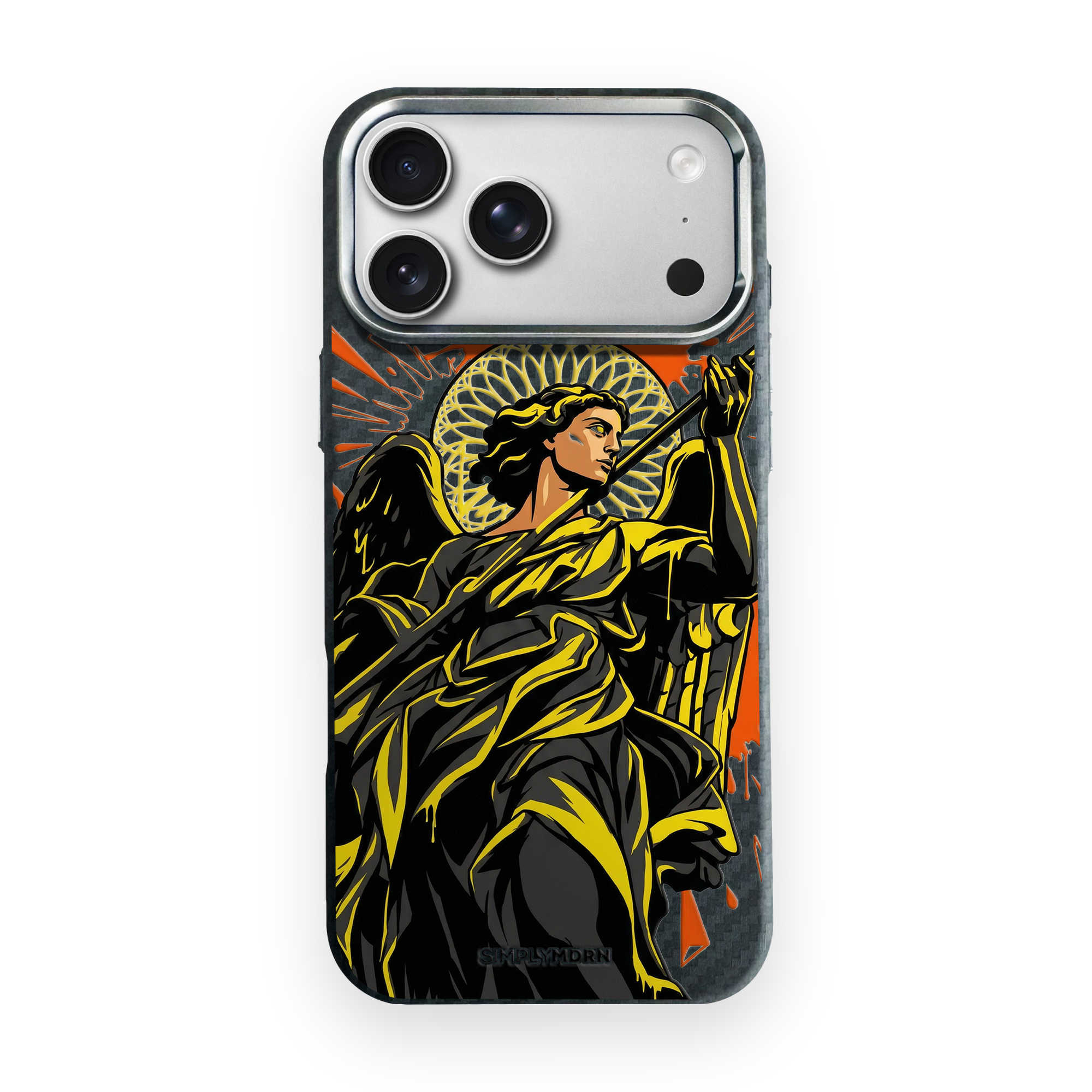 ANGELIC GRAFFITI Carbon Series (S1) phone case on white background