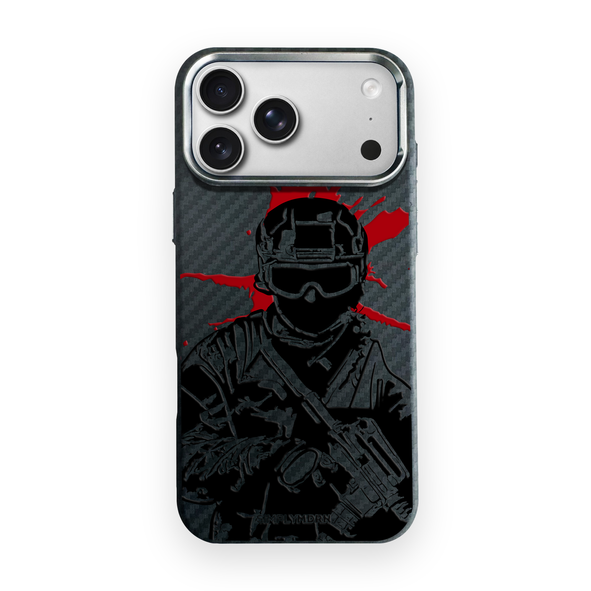 ARMED Carbon Series (S1) phone case on white background
