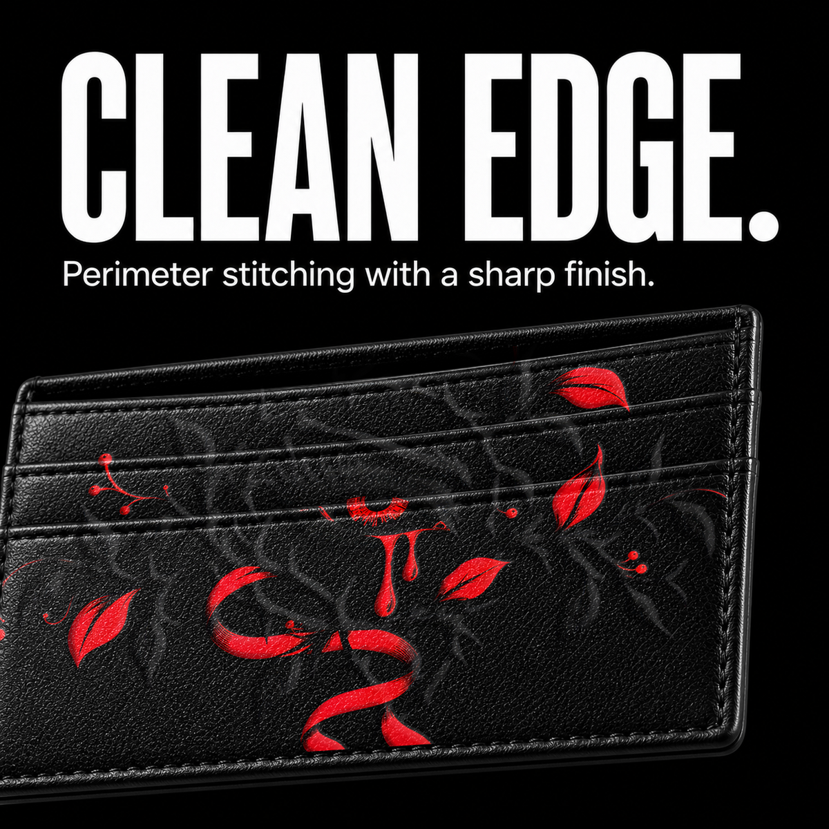 THORNWATCH Card Wallet - edge detail