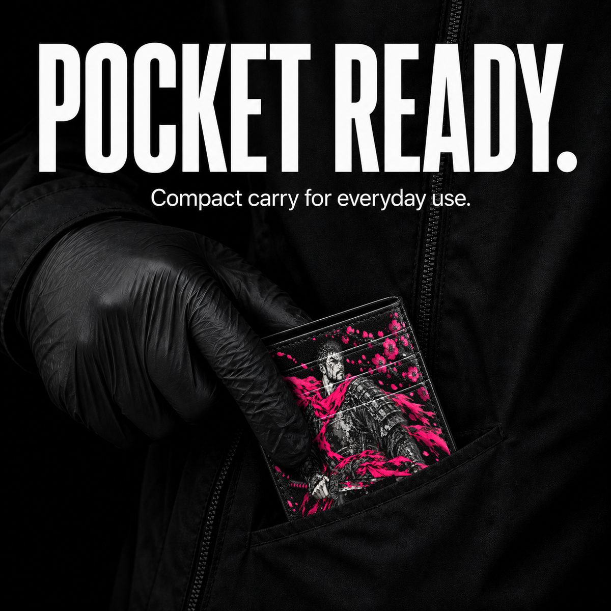ROSE FURY Card Wallet - pocket carry