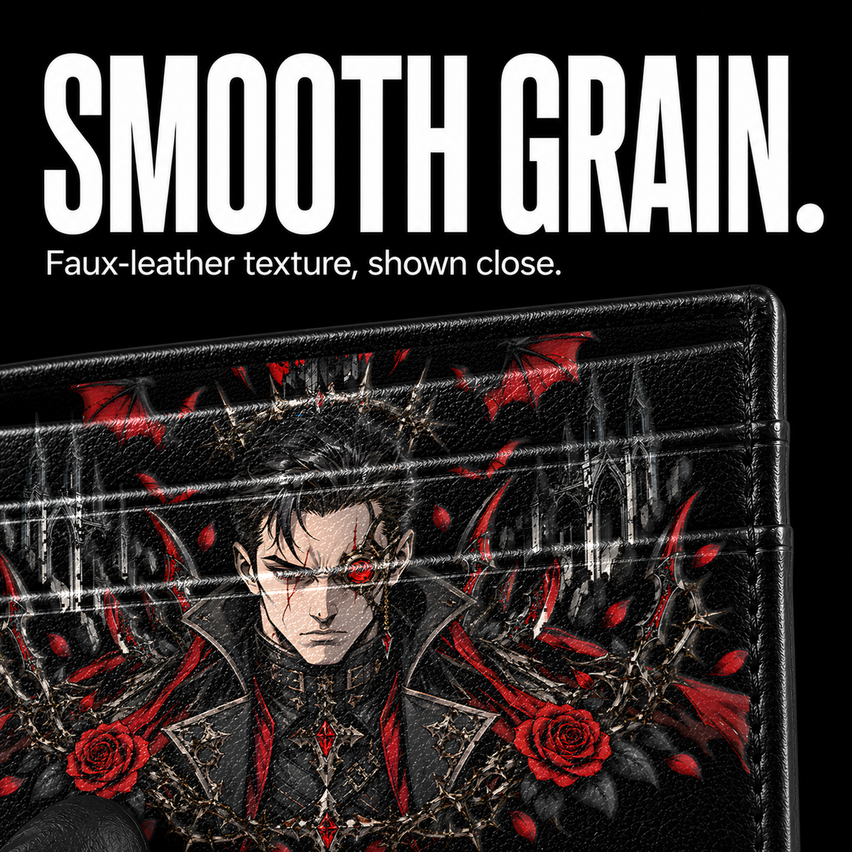 BLOOD CIRCUIT Card Wallet - surface detail