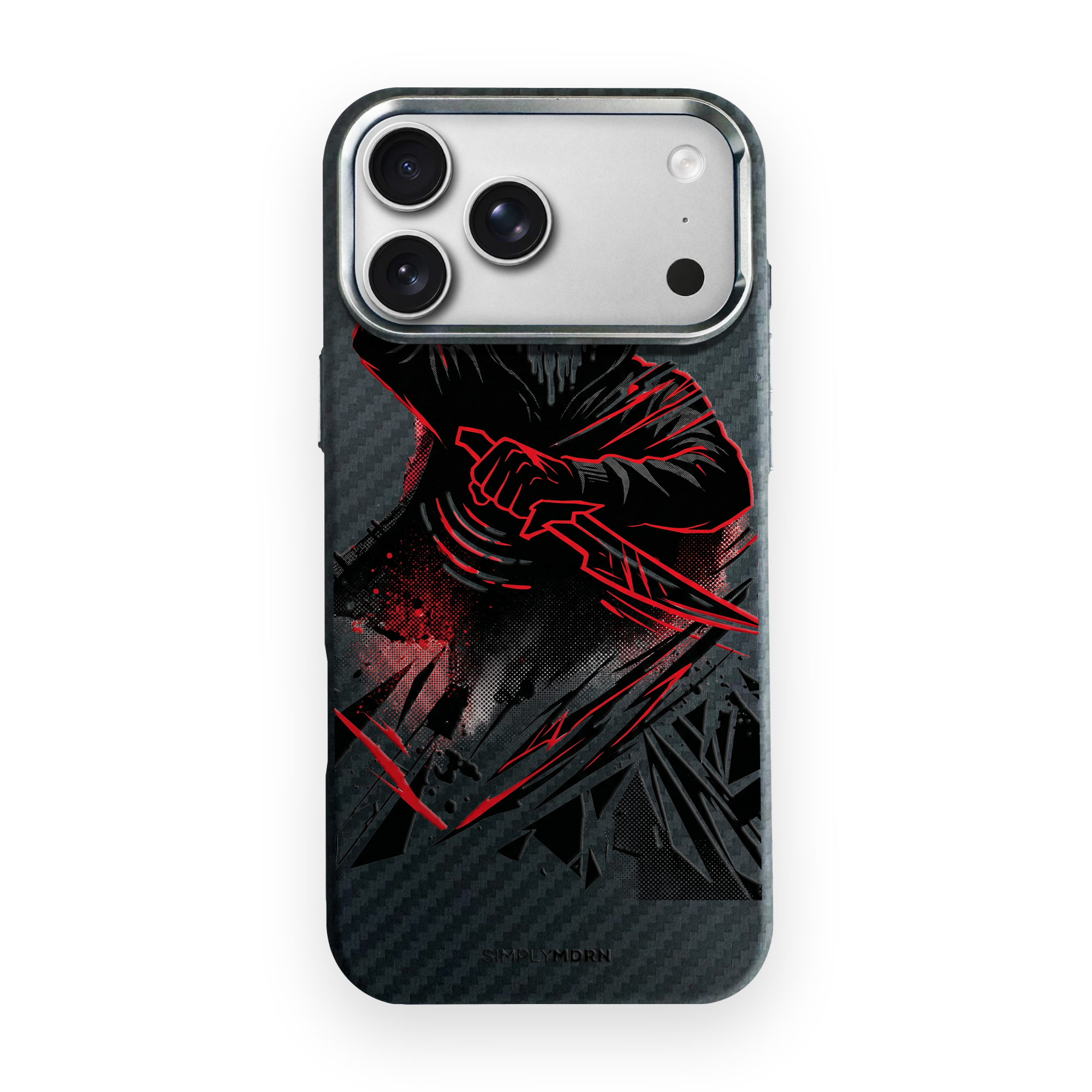 GHOST TAG Carbon Series (S1) phone case on white background
