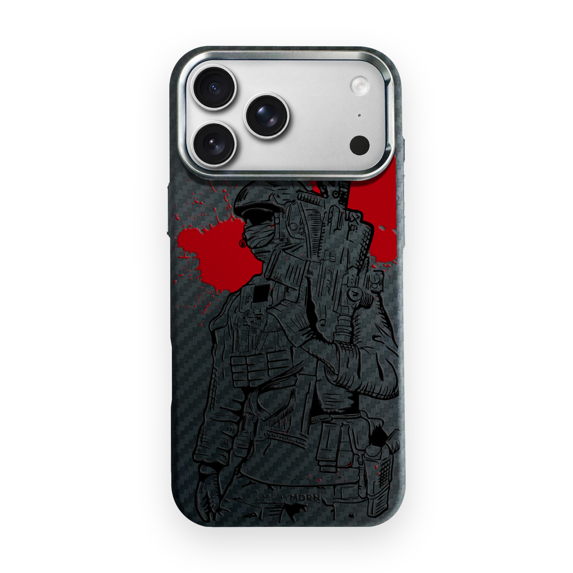 LIEUTENANT Carbon Series (S1) phone case on white background