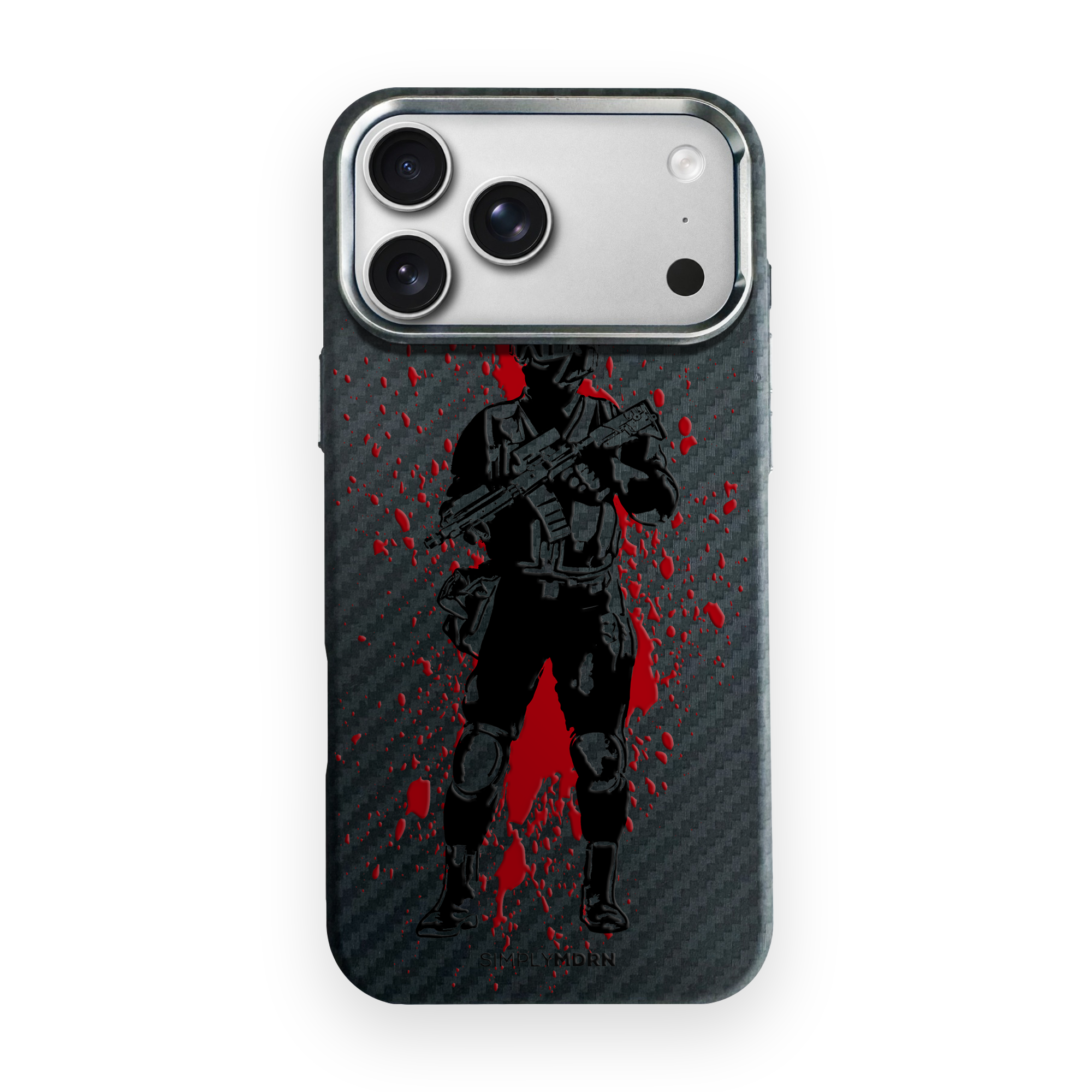PSYCHOTIC Carbon Series (S1) phone case on white background