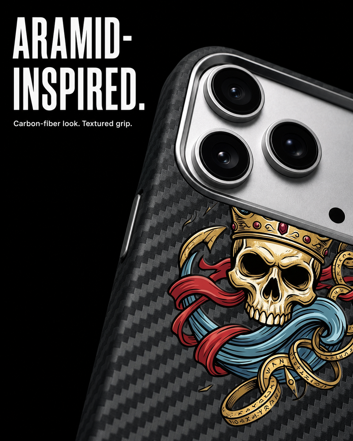 SKULL WAKE Carbon Series (S1) phone case feature image 4