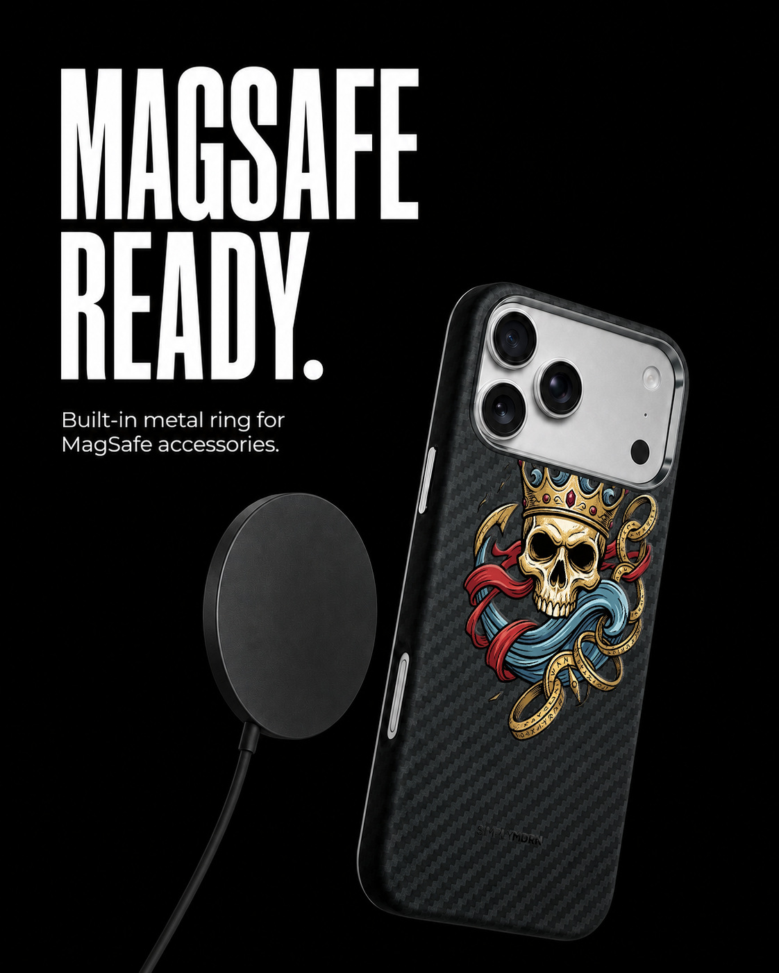 SKULL WAKE Carbon Series (S1) phone case feature image 5