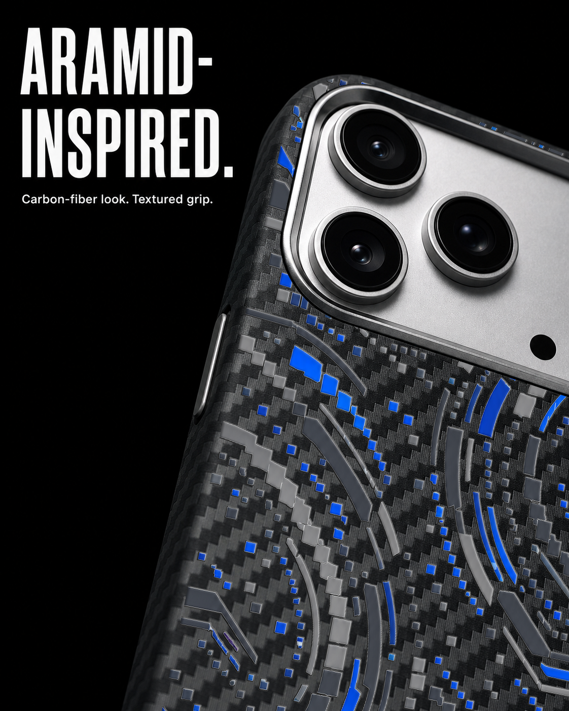 GUNMETAL PULSE Carbon S1 iPhone 17 Pro case - product view 4