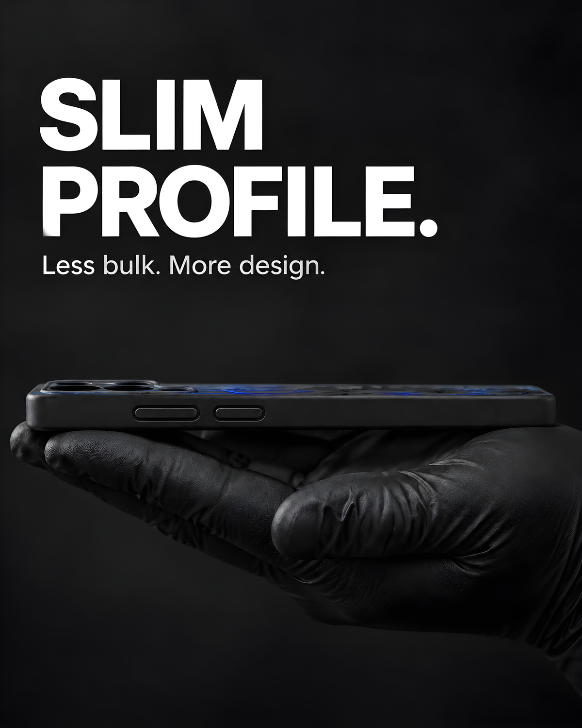 Jokester Azul artwork on a Black Slim case, Samsung S25 Ultra representative image, view 2
