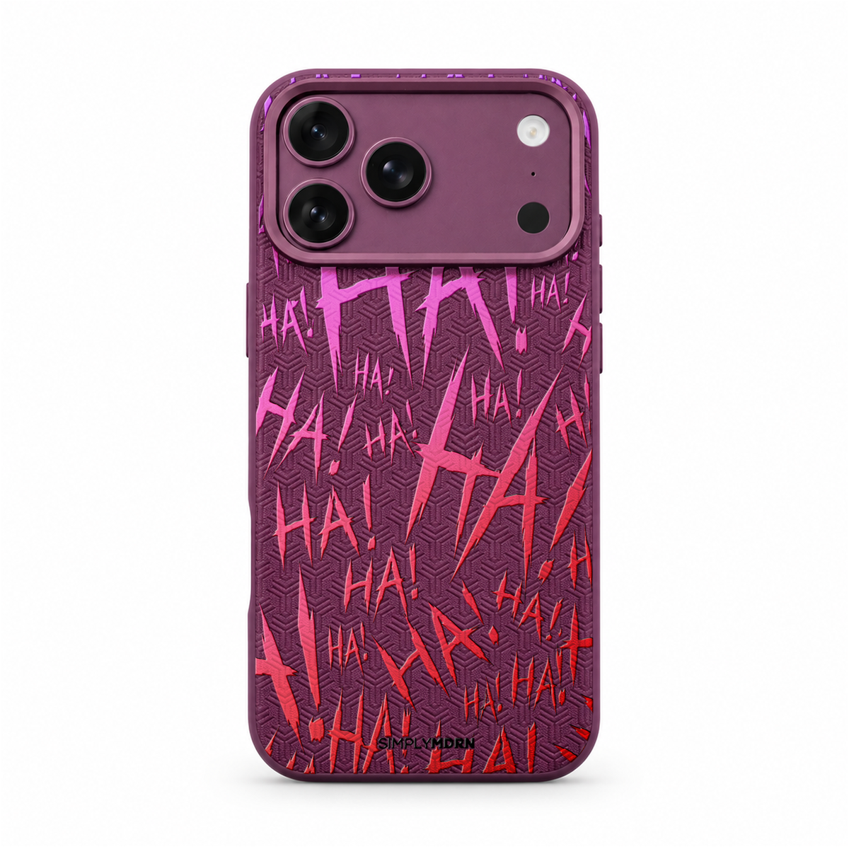 JOKESTER POURPRE LeatherX case in Plum, representative iPhone Pro-style template, view 1