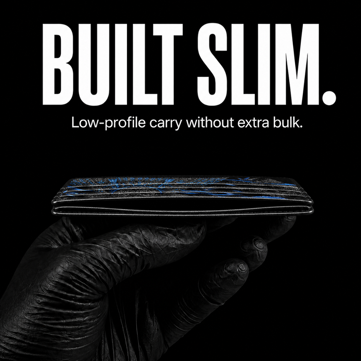 Cobalt Vow Card Wallet - slim profile