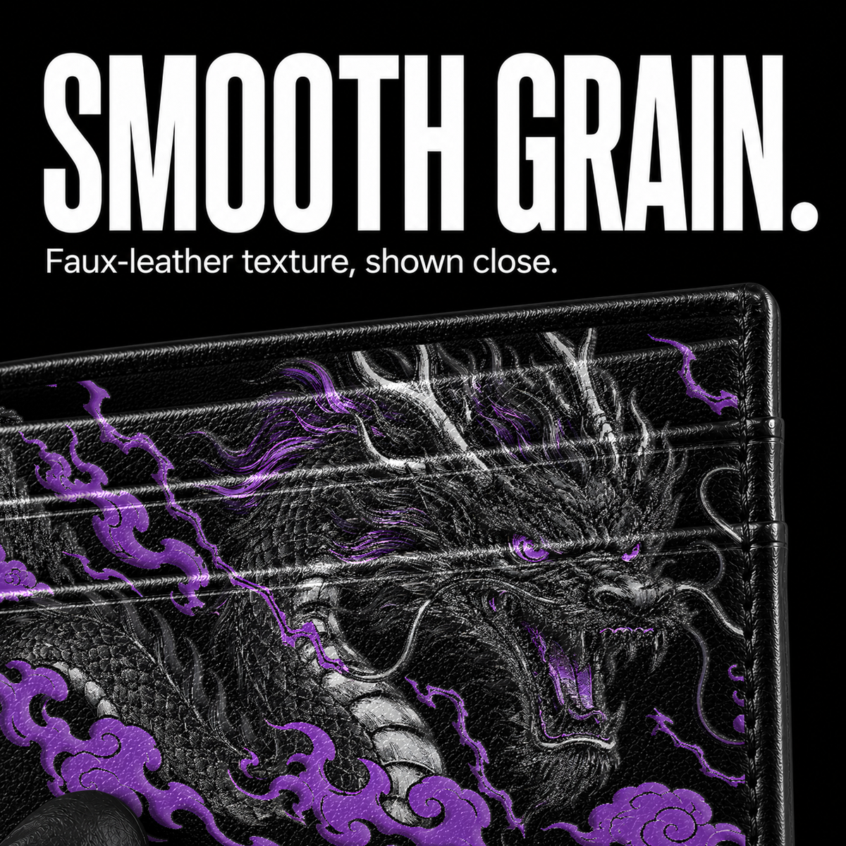 Violet Fang Card Wallet - surface detail