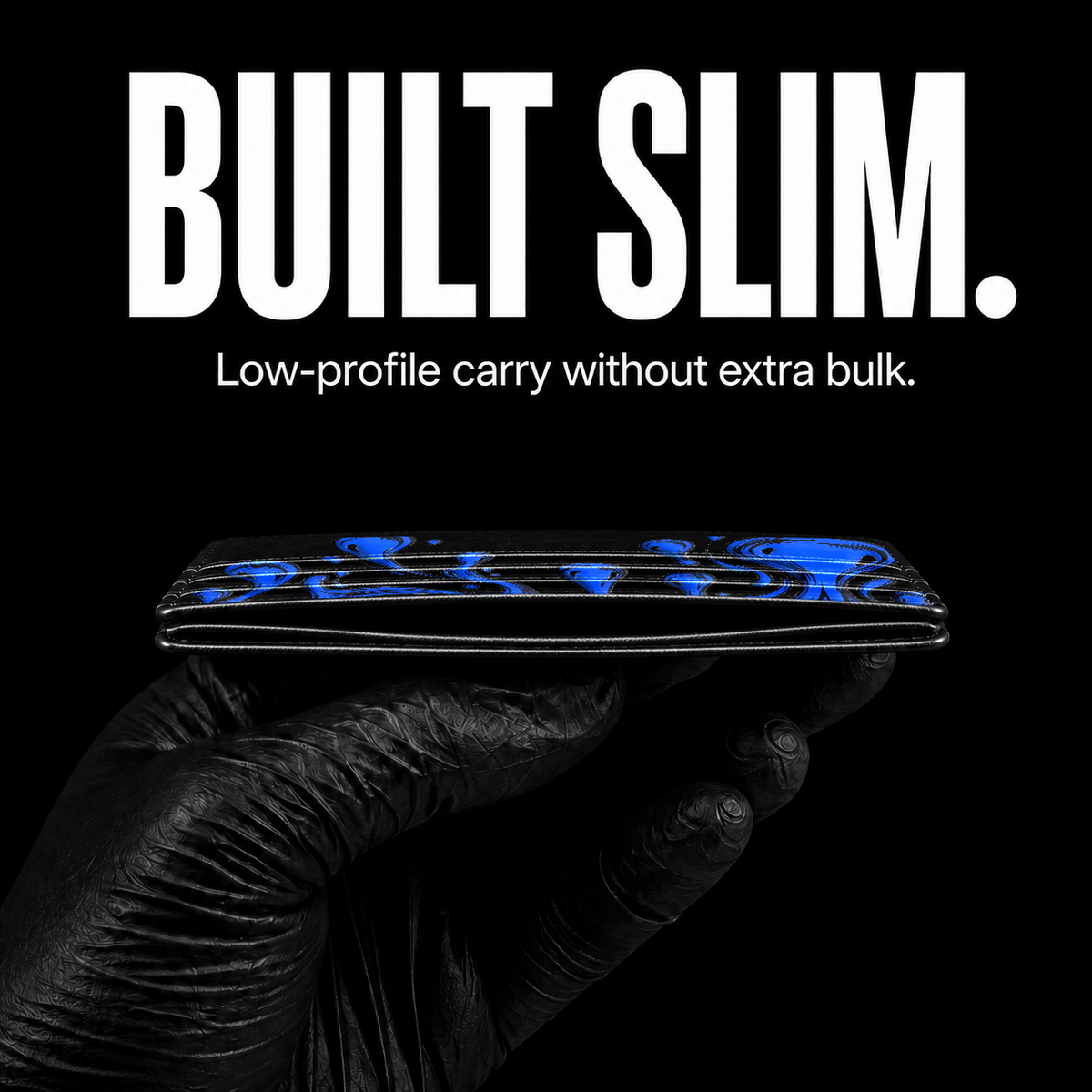 Blue Melt Card Wallet - slim profile
