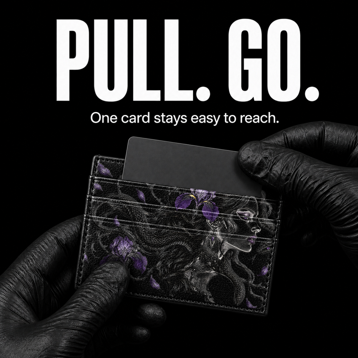 Violet Secret Card Wallet - card access