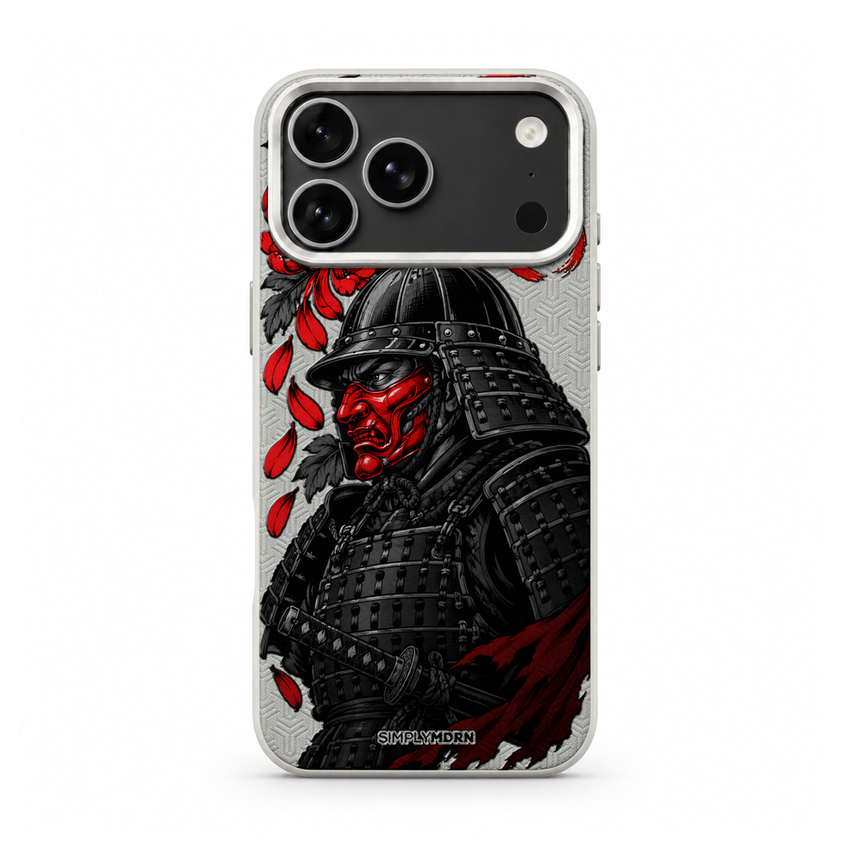 ONI VIGIL LeatherX case in Light Gray, representative iPhone Pro-style template, view 1