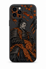 Ashen Ward samurai artwork on a Black Slim case for iPhone 12 Pro, view 1
