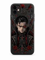 BLOOD CIRCUIT original anime-inspired artwork on Slim S2 Black case, pictured on iPhone 11 - view 1