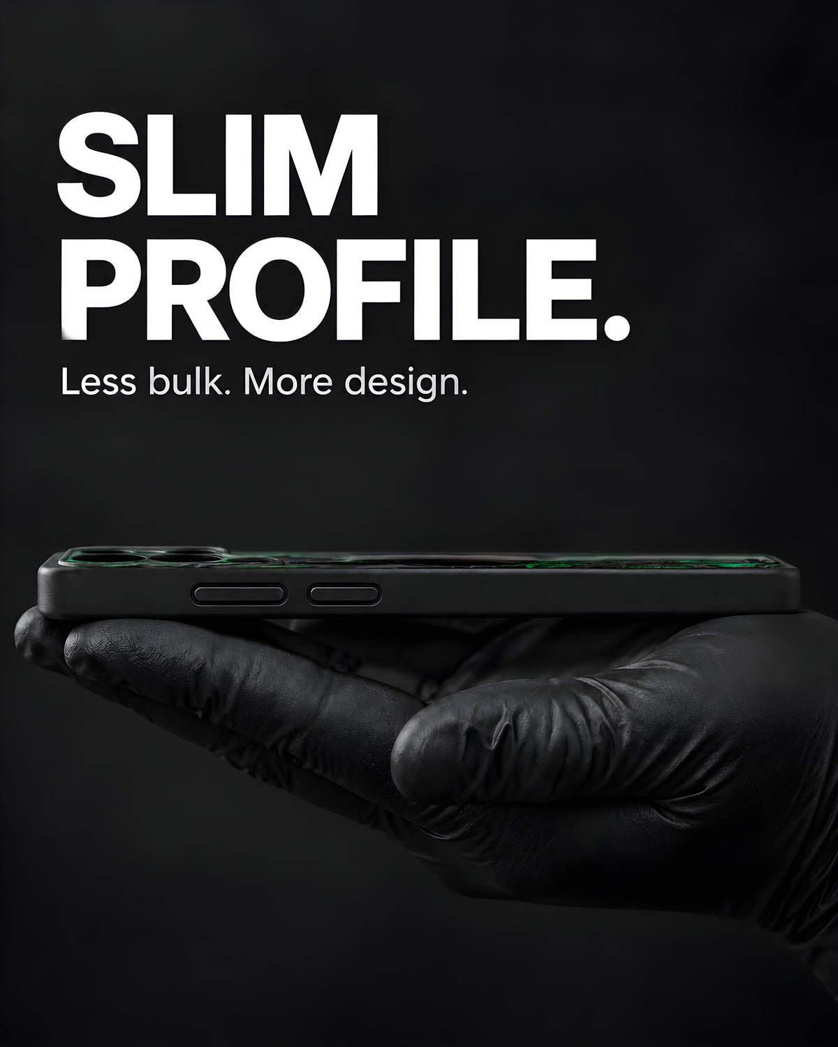 DUSK ANTLER original anime-inspired artwork on Slim S1 Black case, pictured on Samsung S25 Ultra - view 2