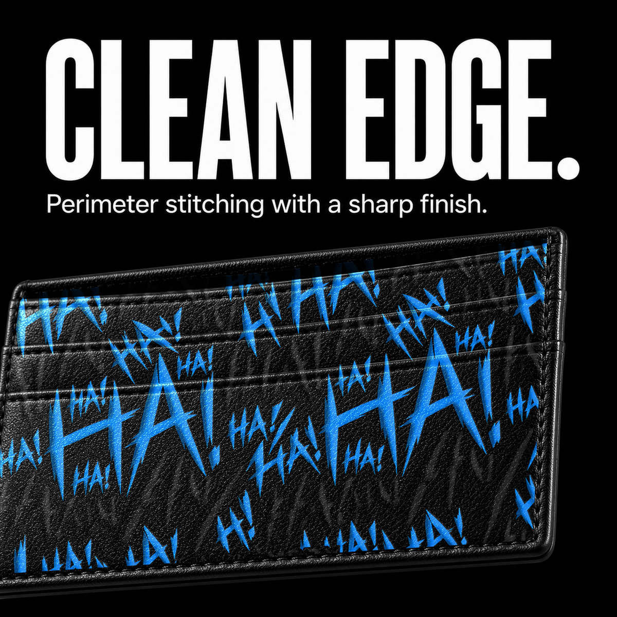 JOKESTER AZUL Card Wallet - edge detail