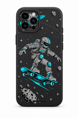 Void Kick artwork on a Black Slim case (Slim [S2]), shown on iPhone 12 Pro, view 1