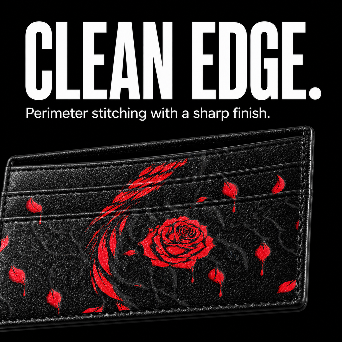 RAVENHEART Card Wallet - edge detail