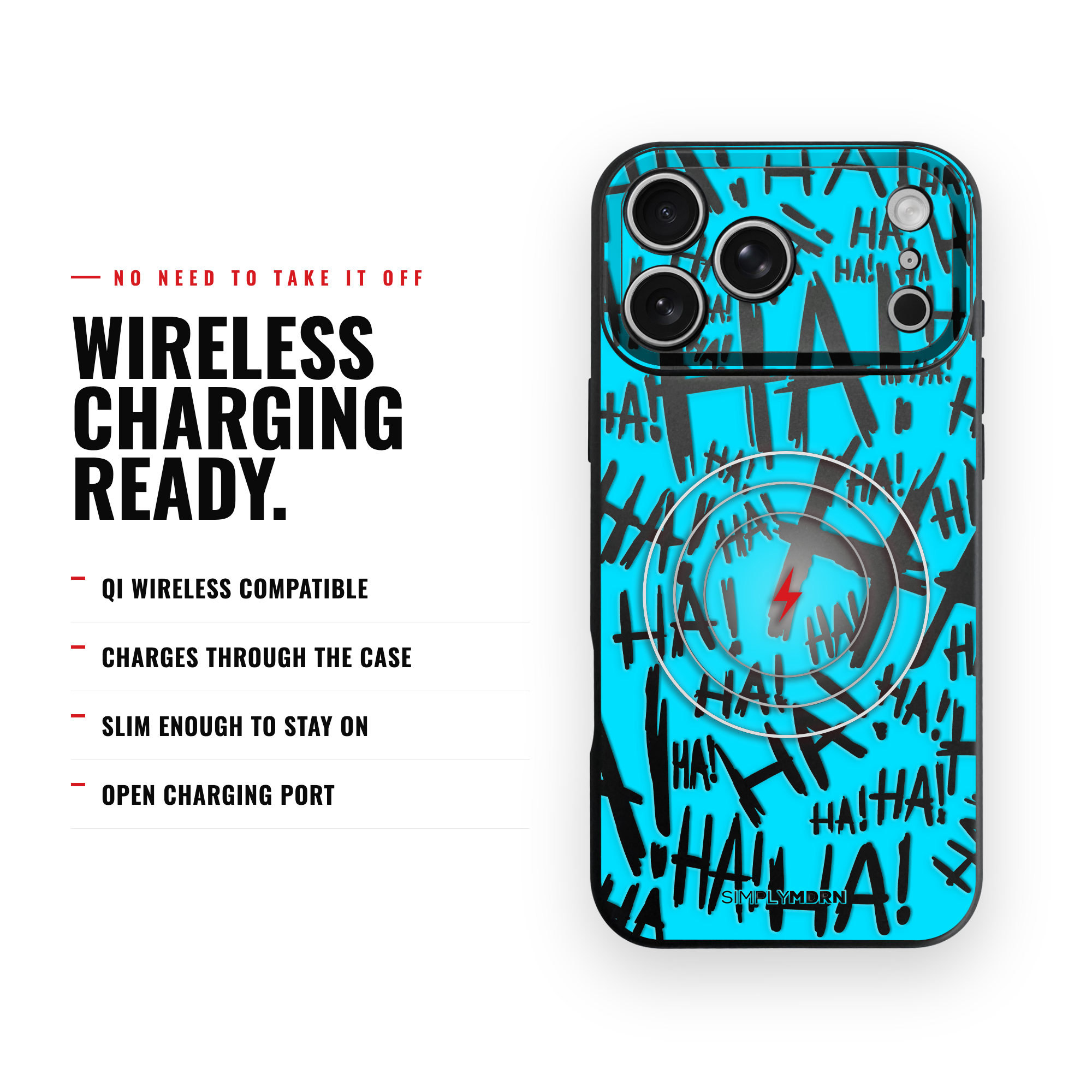 JOKSTER CYAN INVERSE Slim [S2] iPhone case image 4