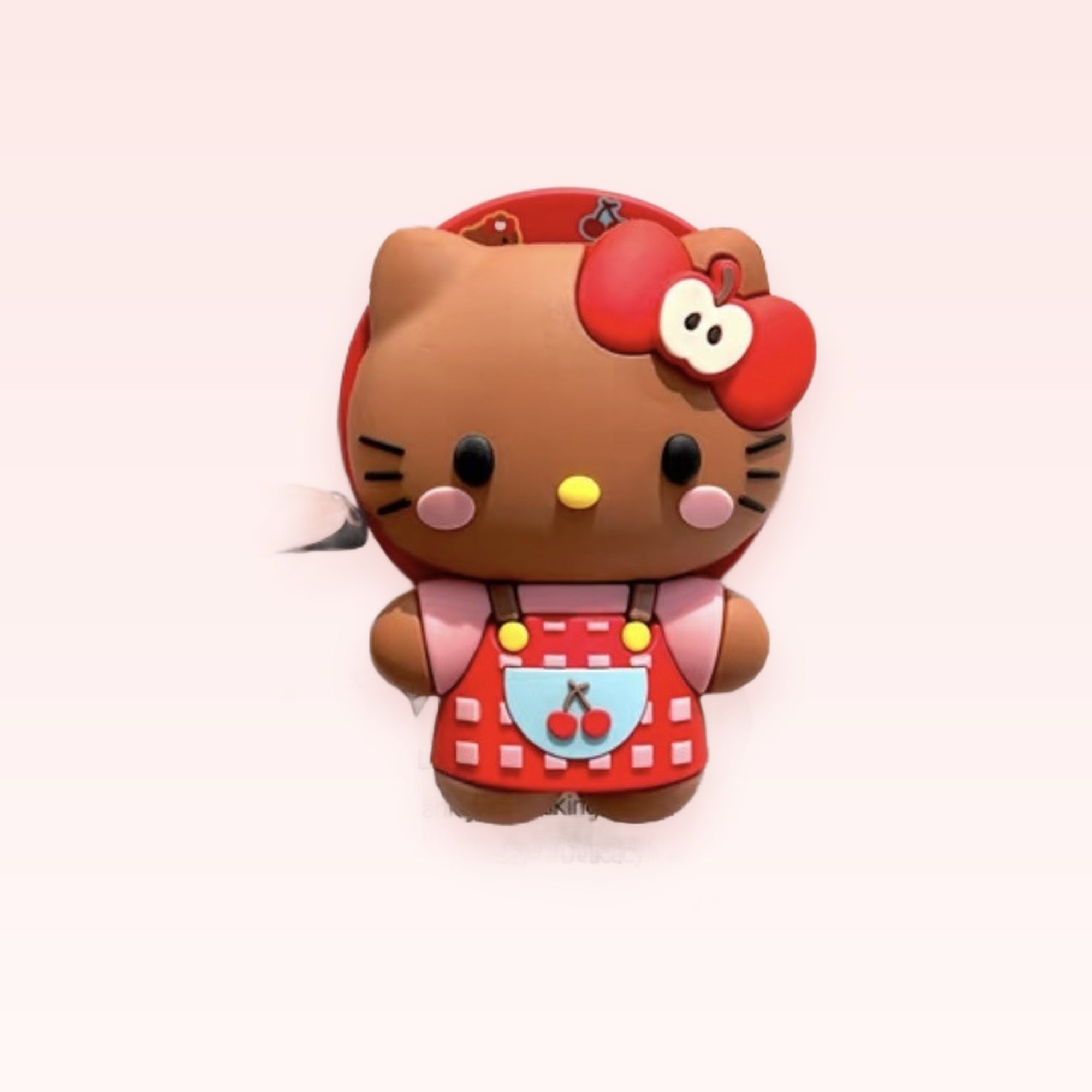 Kawaii Hello Kitty Apple Overalls Phone Grip | Cute Pop Socket Stand
