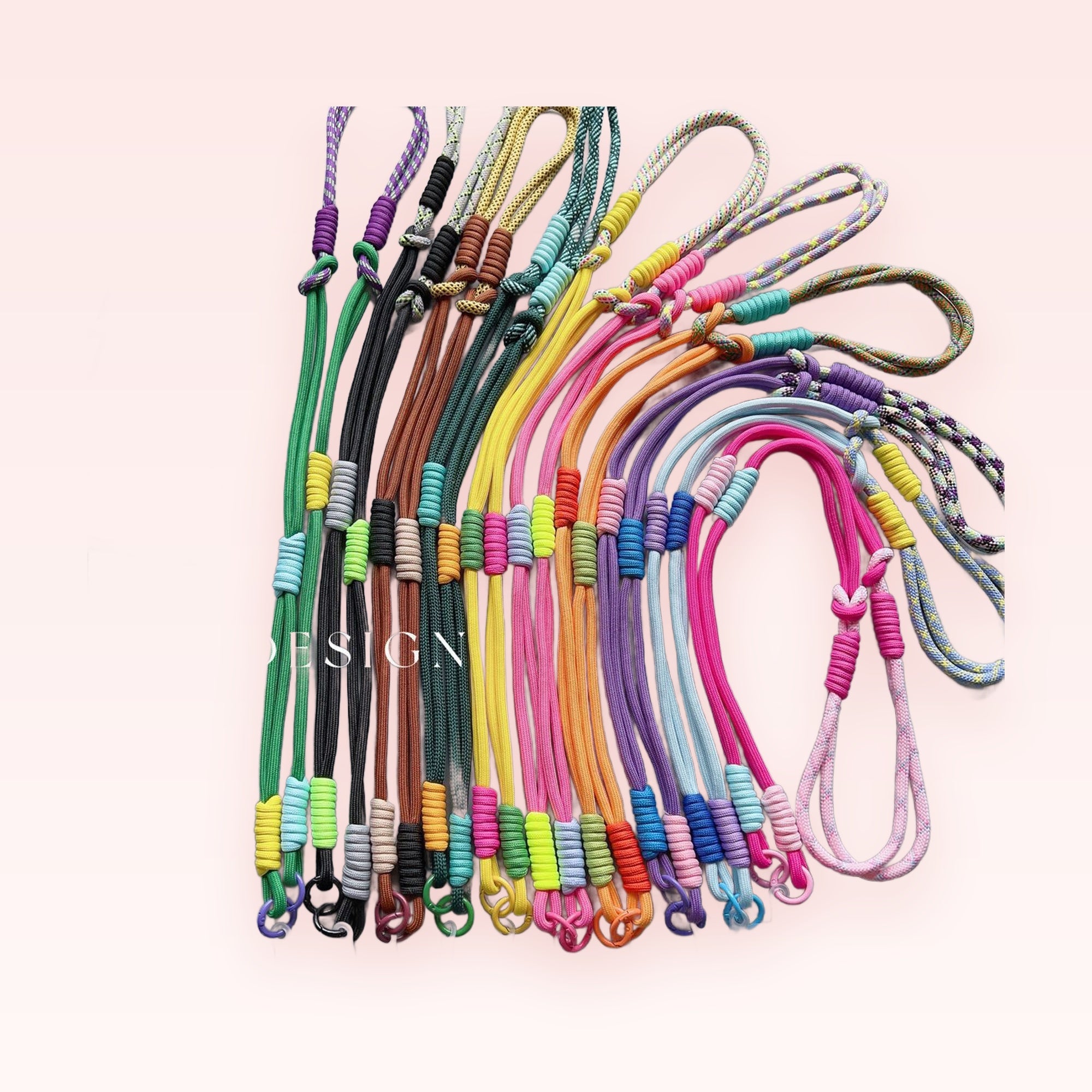 Vibrant Braided Rope Phone Lanyard | Adjustable Crossbody Strap with Phone Tab