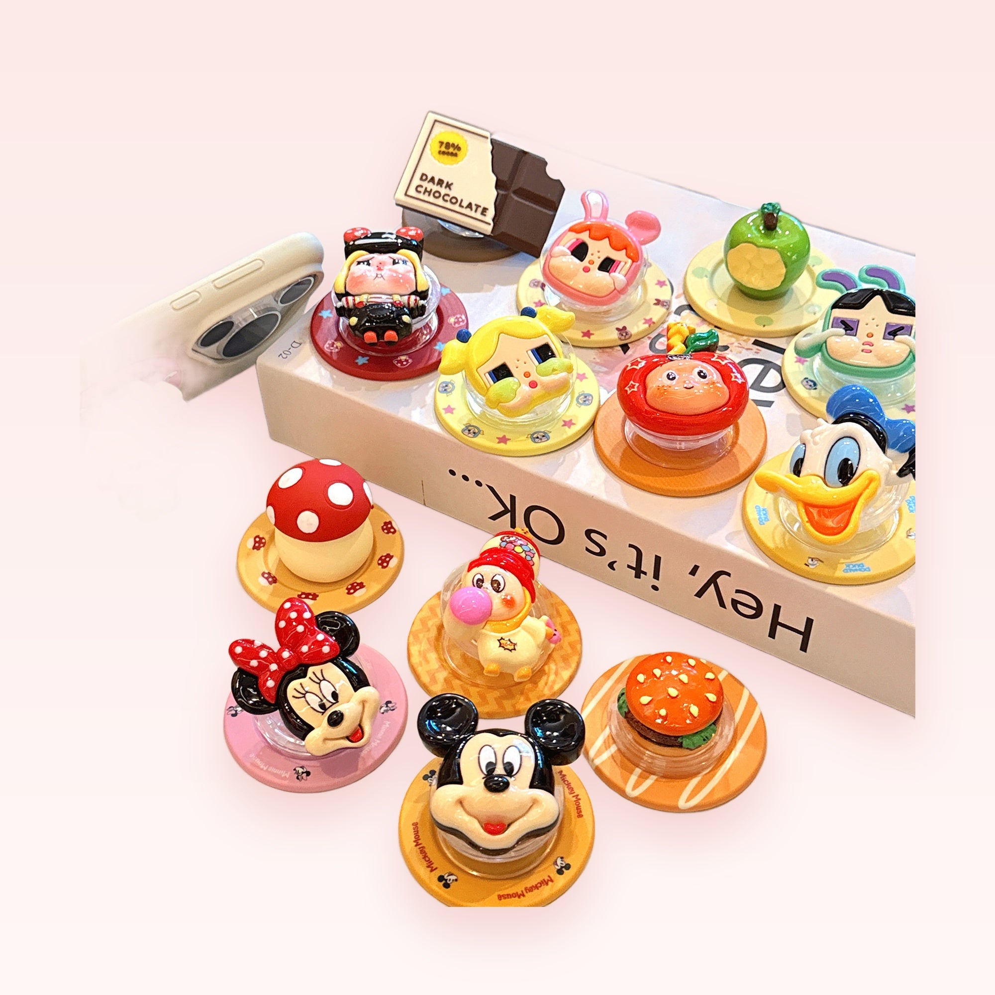 Kawaii Cartoon Character Phone Grip | Cute Pop Socket Stand for iPhone & Android