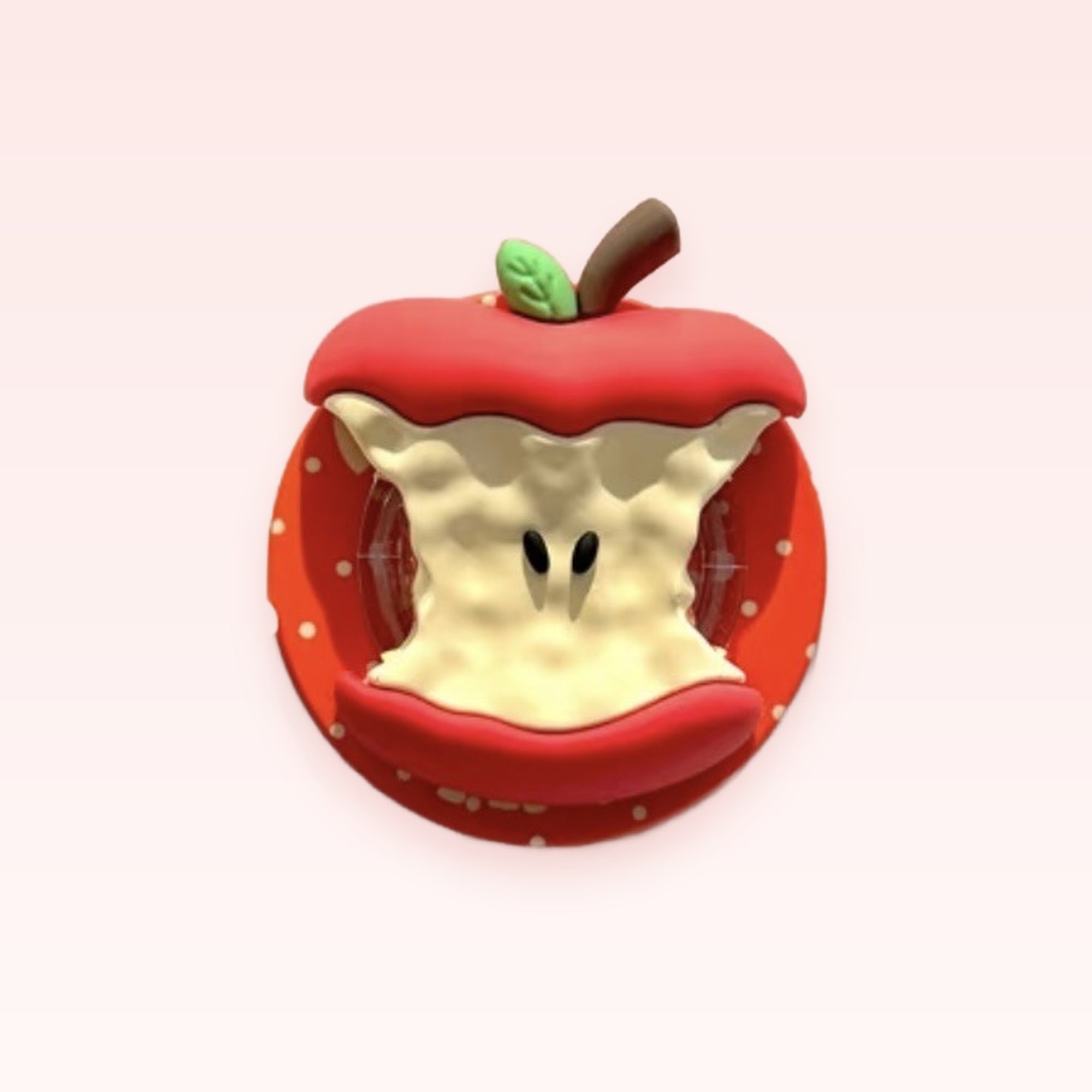 Bitten Red Apple Phone Grip | Kawaii Fruit Pop Socket Stand