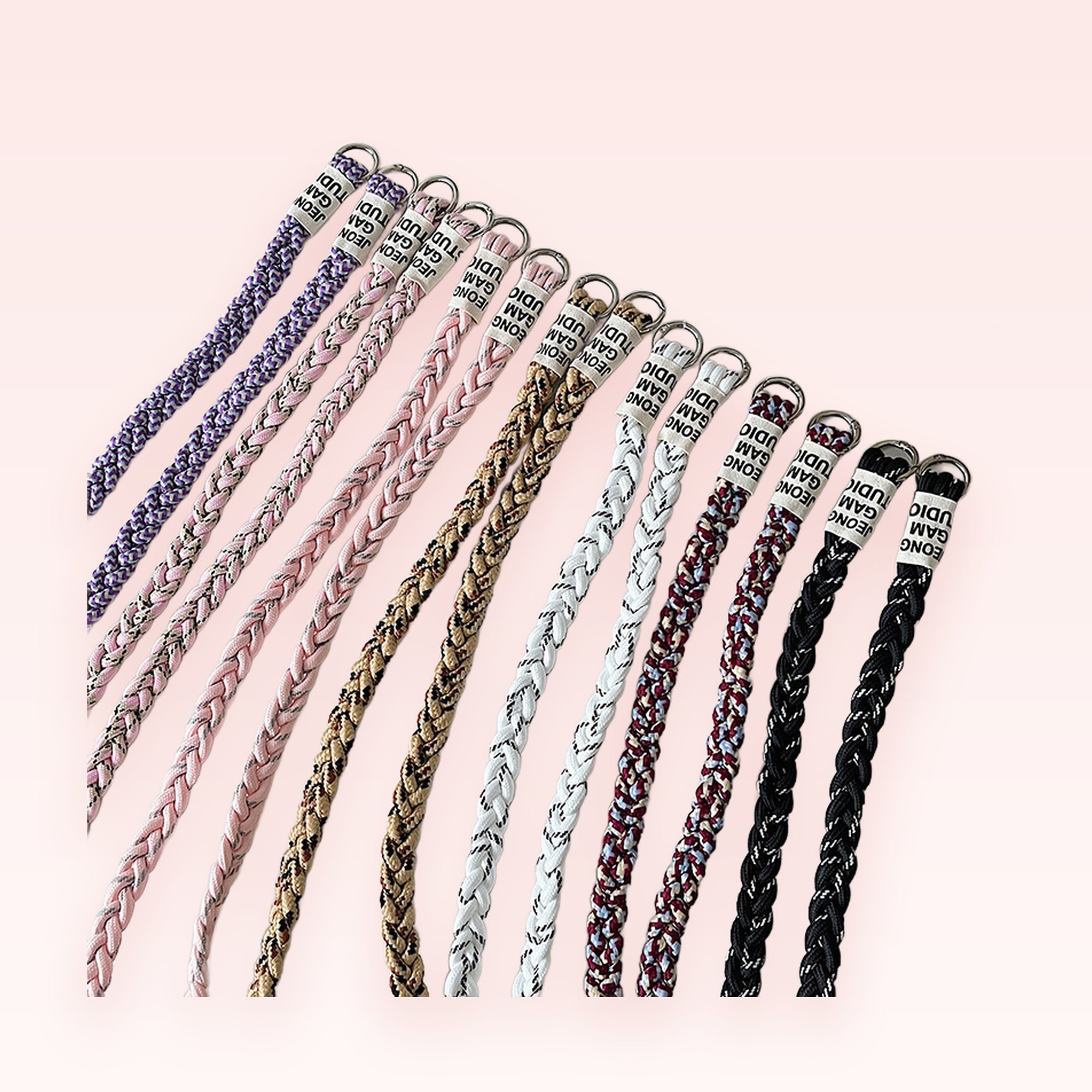 Braided Rope Phone Charm Strap | Colorful Woven Lanyard Wristlet